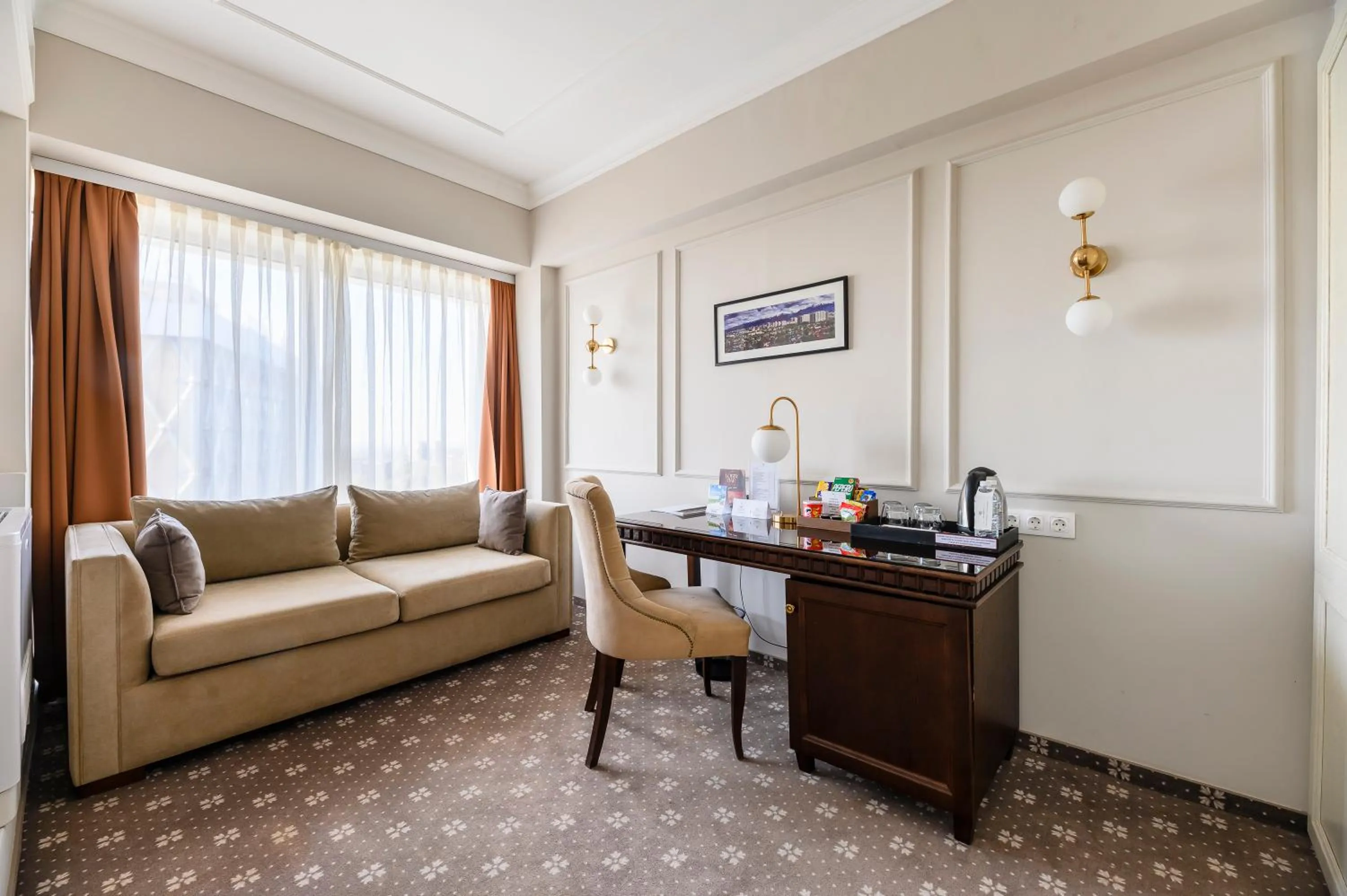 Seating area in Almaty Hotel