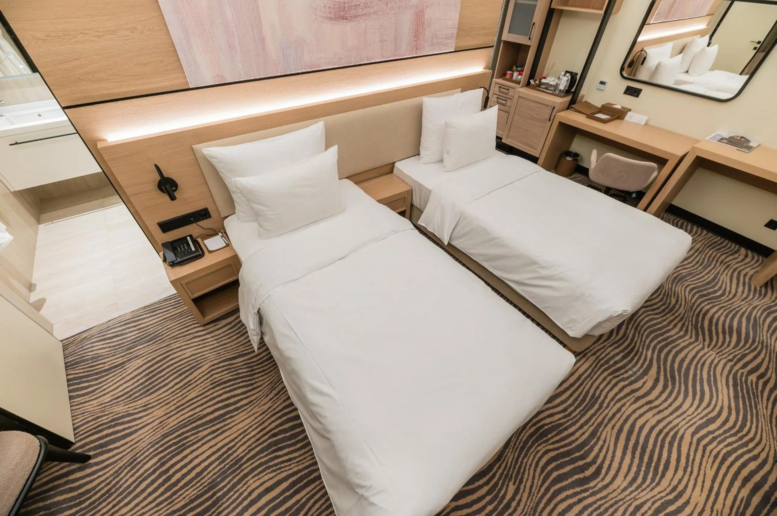 Photo of the whole room, Bed in Almaty Hotel