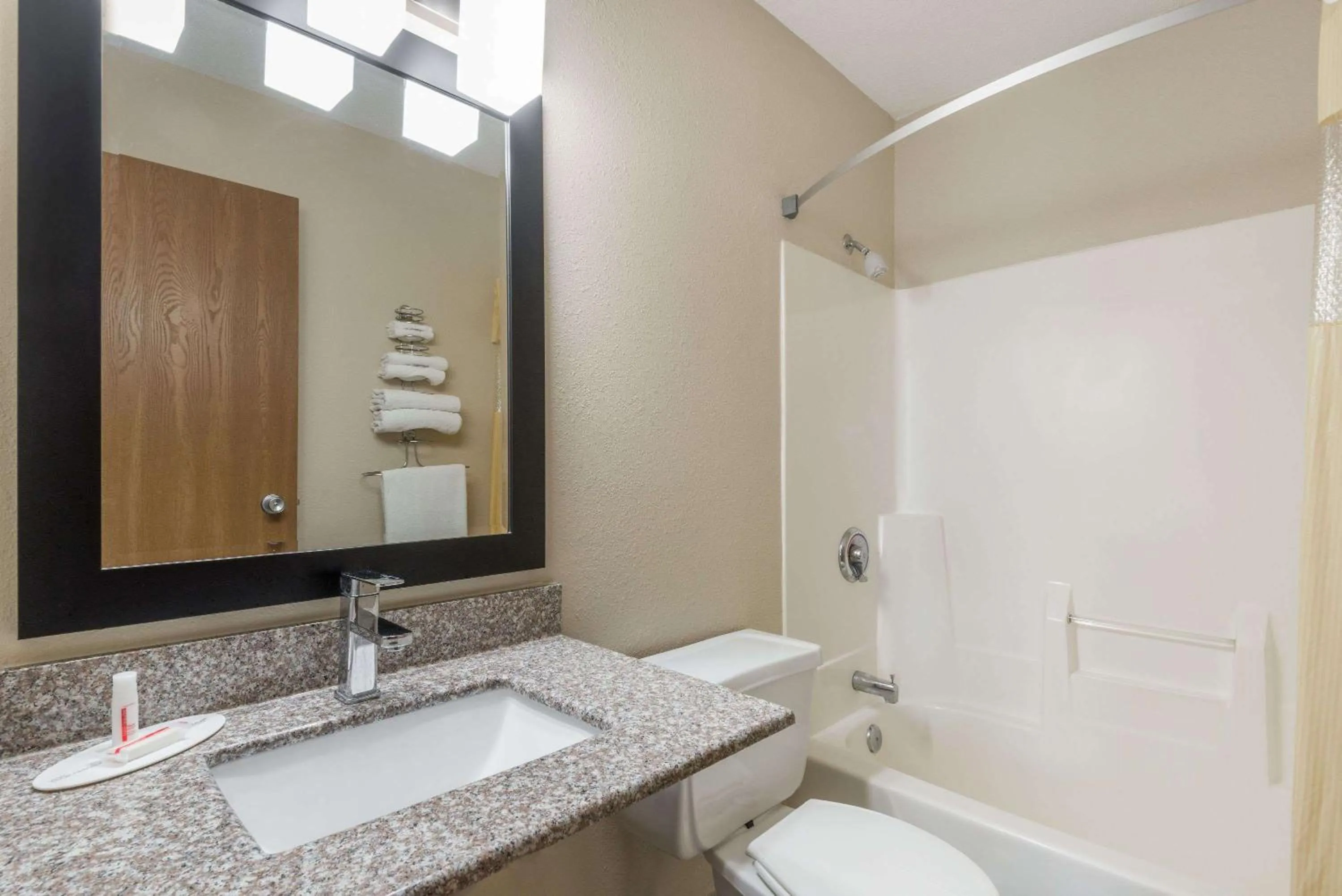 Bathroom in Days Inn by Wyndham Muncie -Ball State University