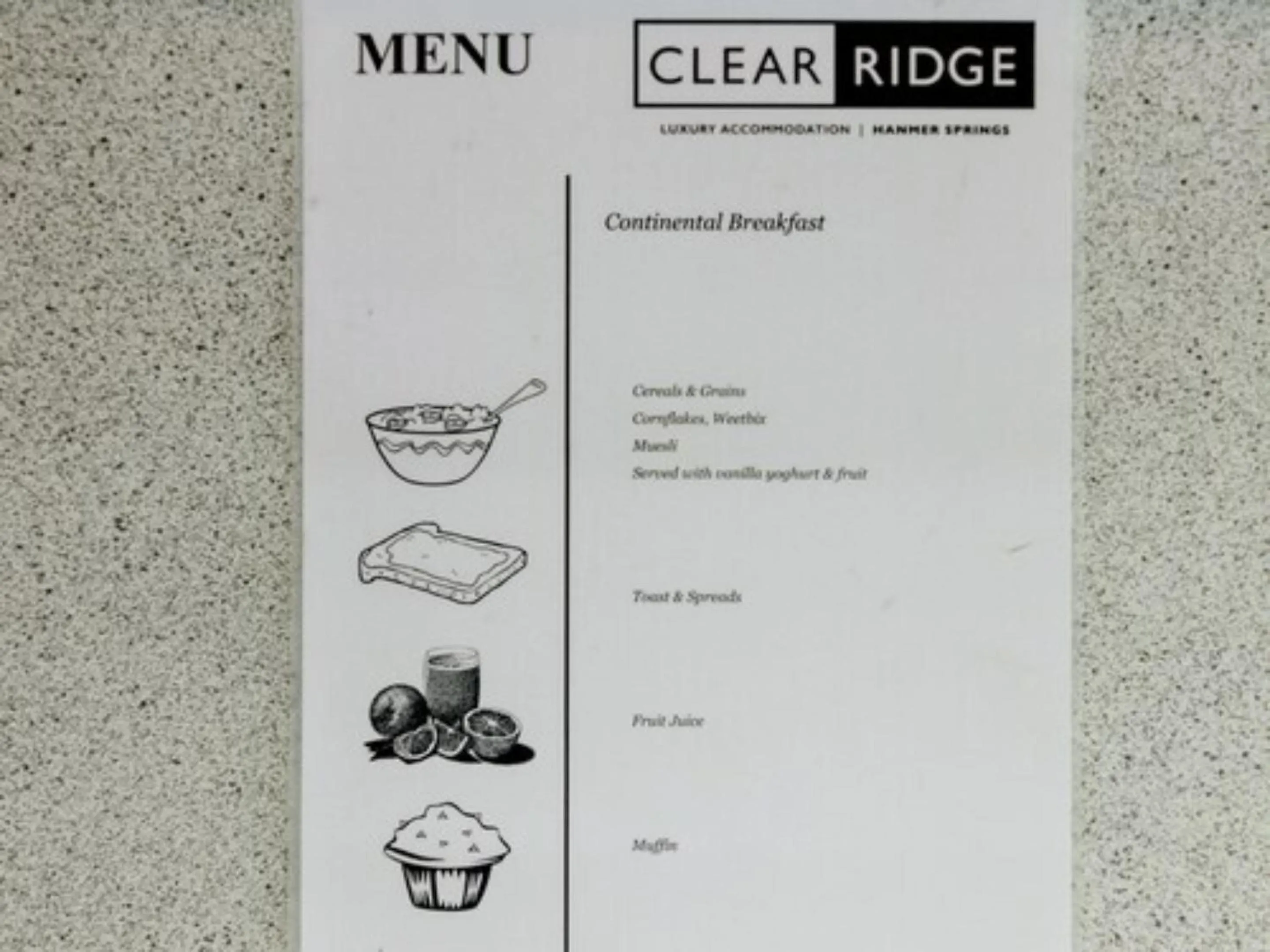 Breakfast in Clear Ridge Apartments