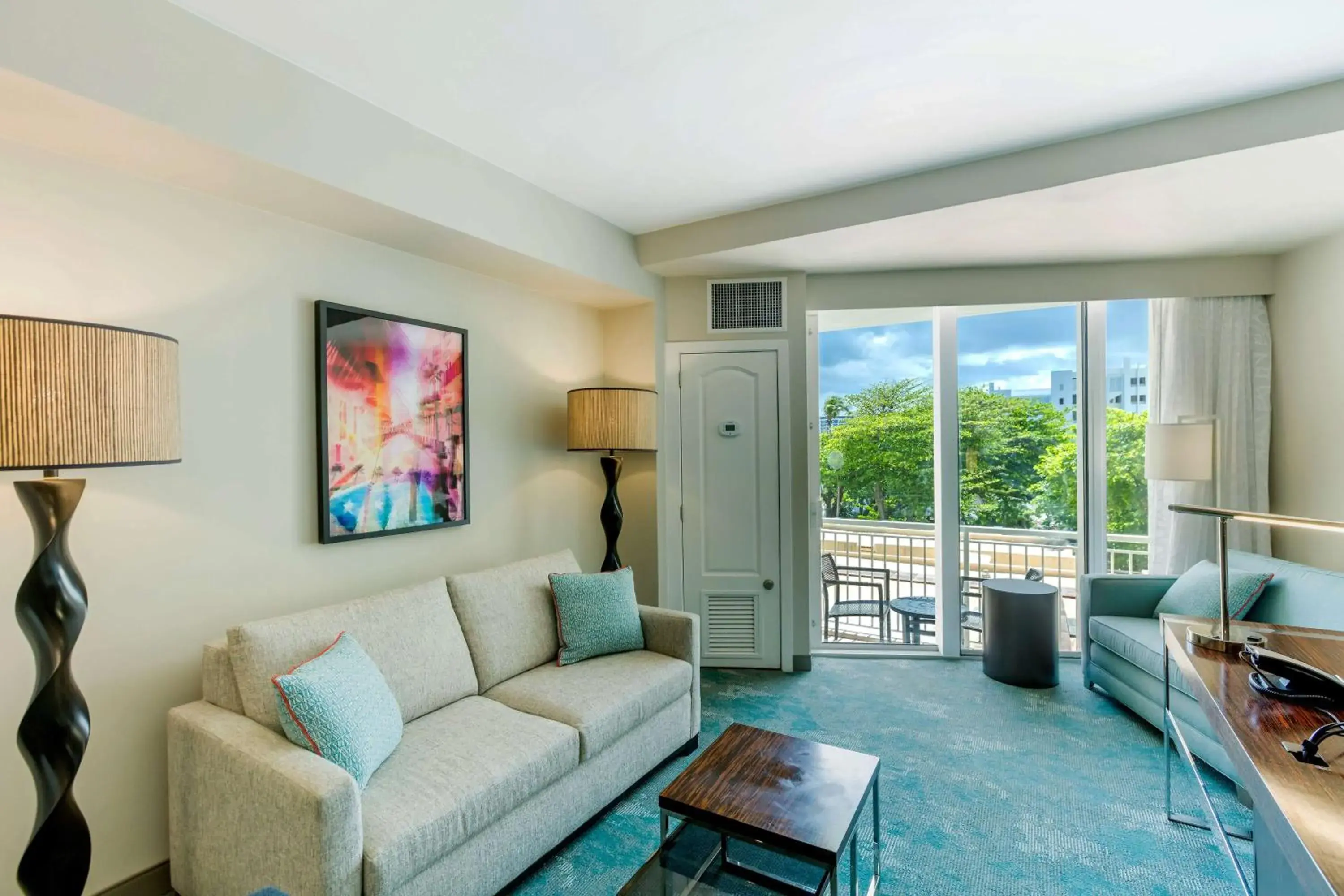 Junior King Suite with Balcony in Caribe Hilton Junior King Suite with Balcony in Caribe Hilton