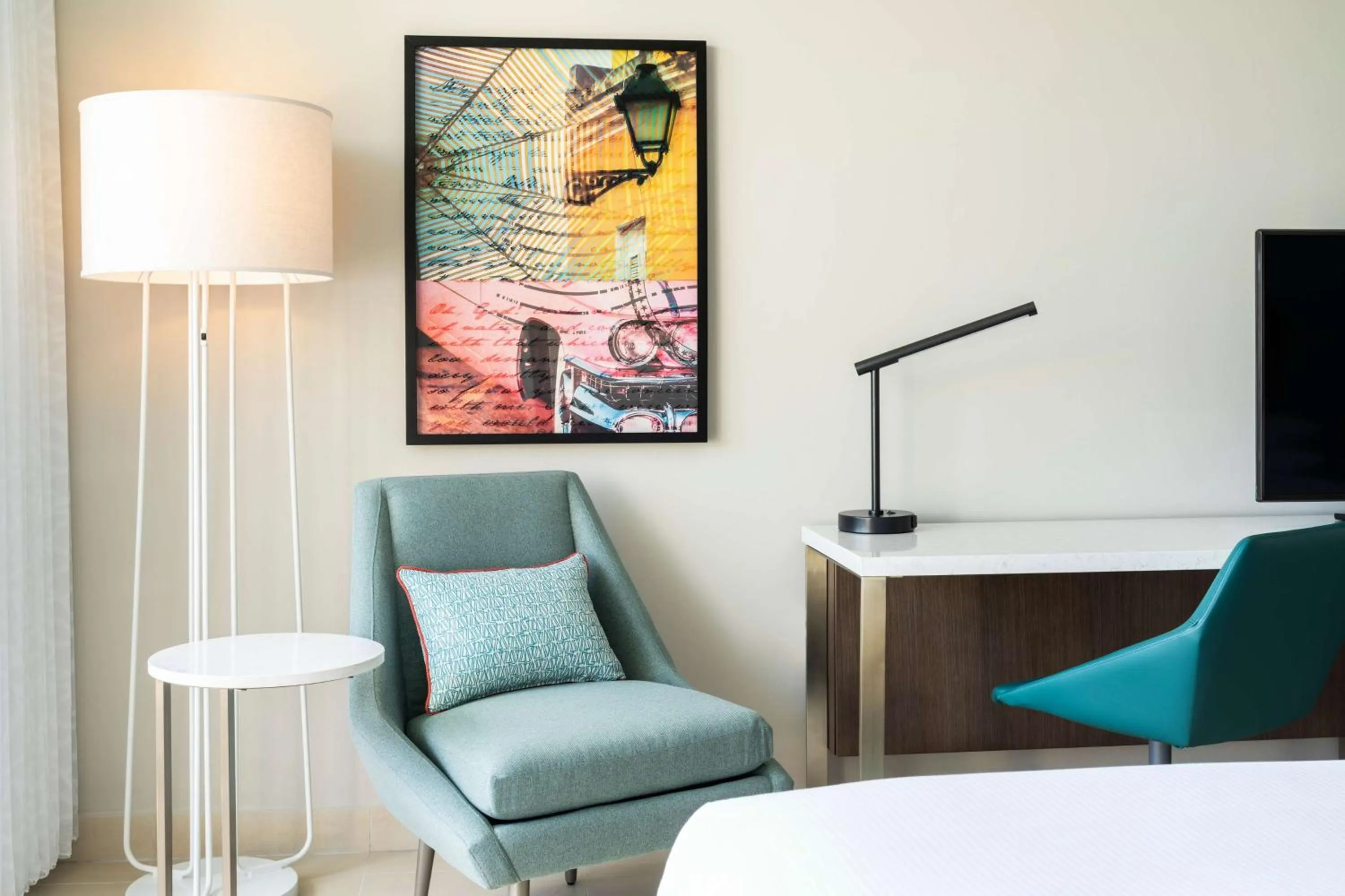 Living room in Caribe Hilton