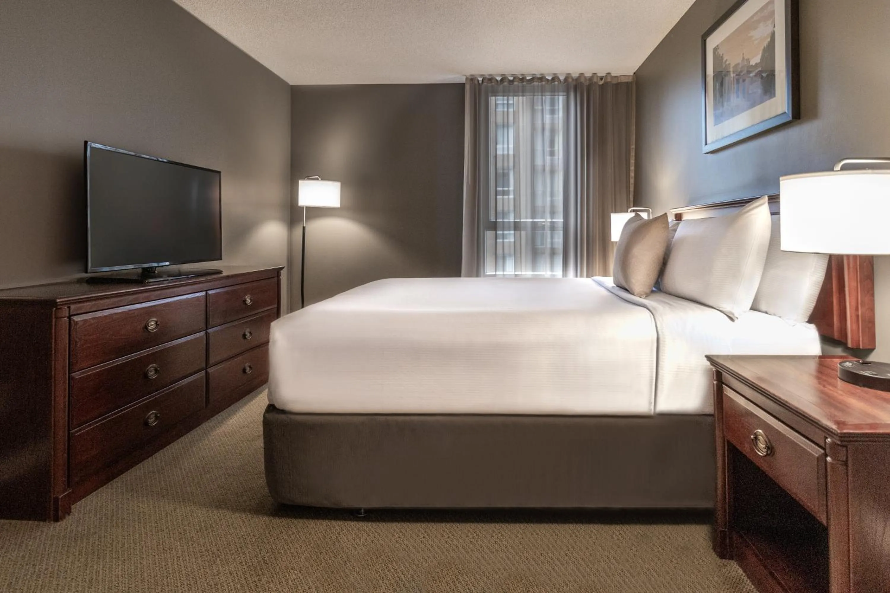 Bed in Hotel Faubourg Montreal Centre-Ville Downtown