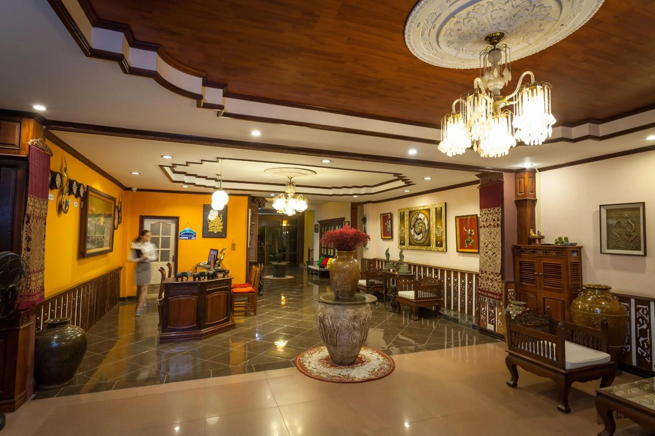 Lobby or reception in Chandara Boutique Hotel