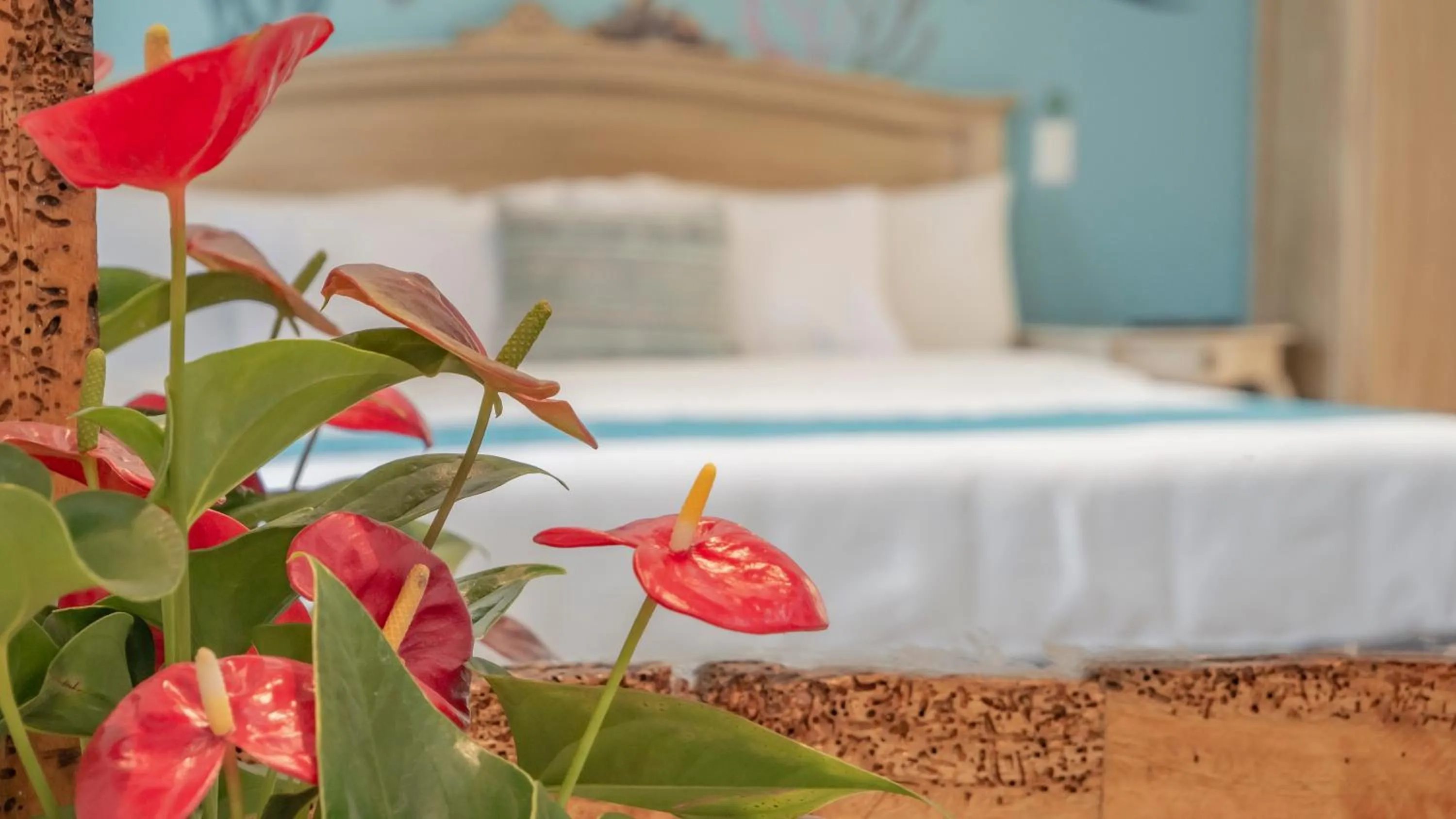 Decorative detail, Bed in Boutique Hotel in Quito Hotel Casona 1914