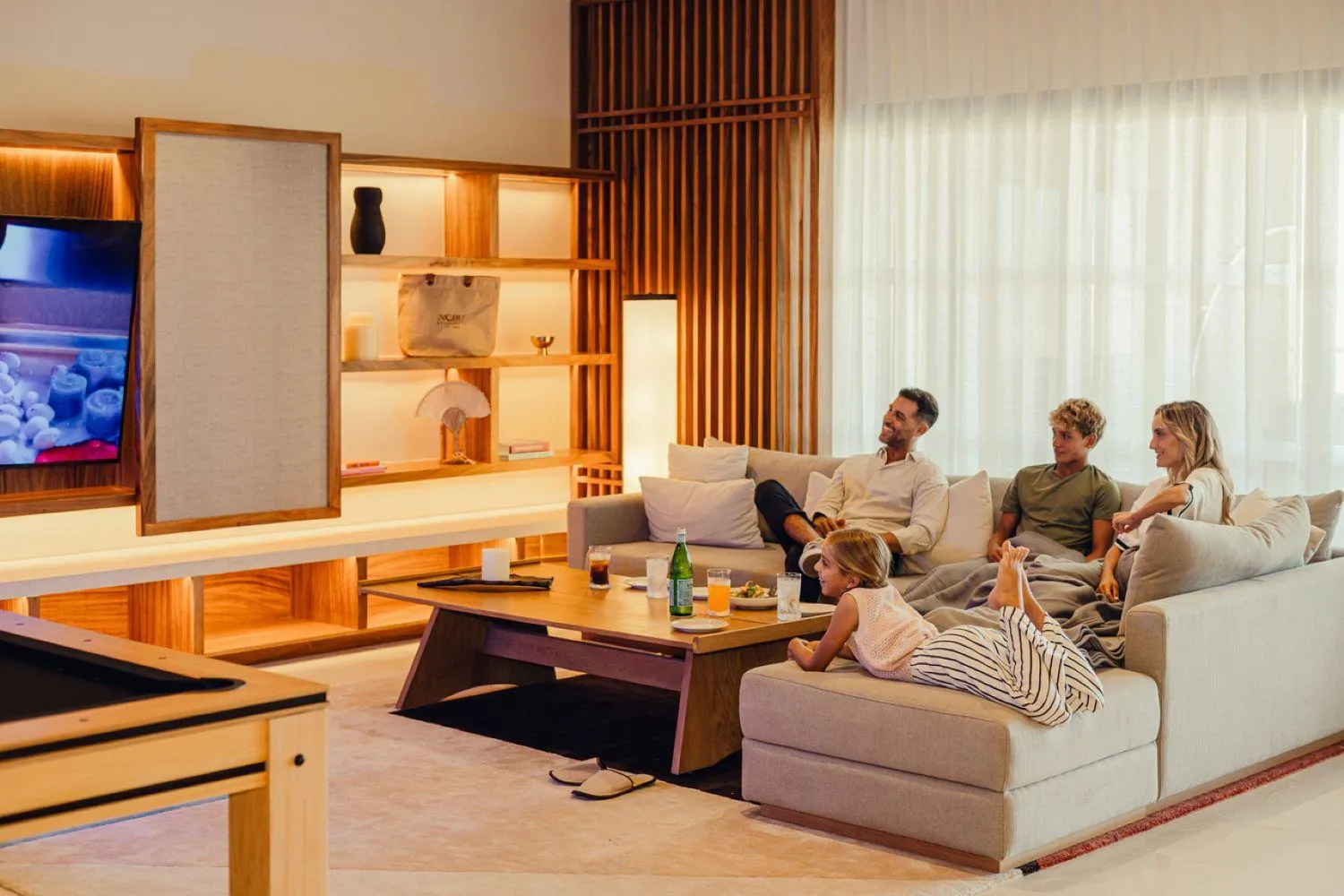 Living room in Nobu Hotel Los Cabos