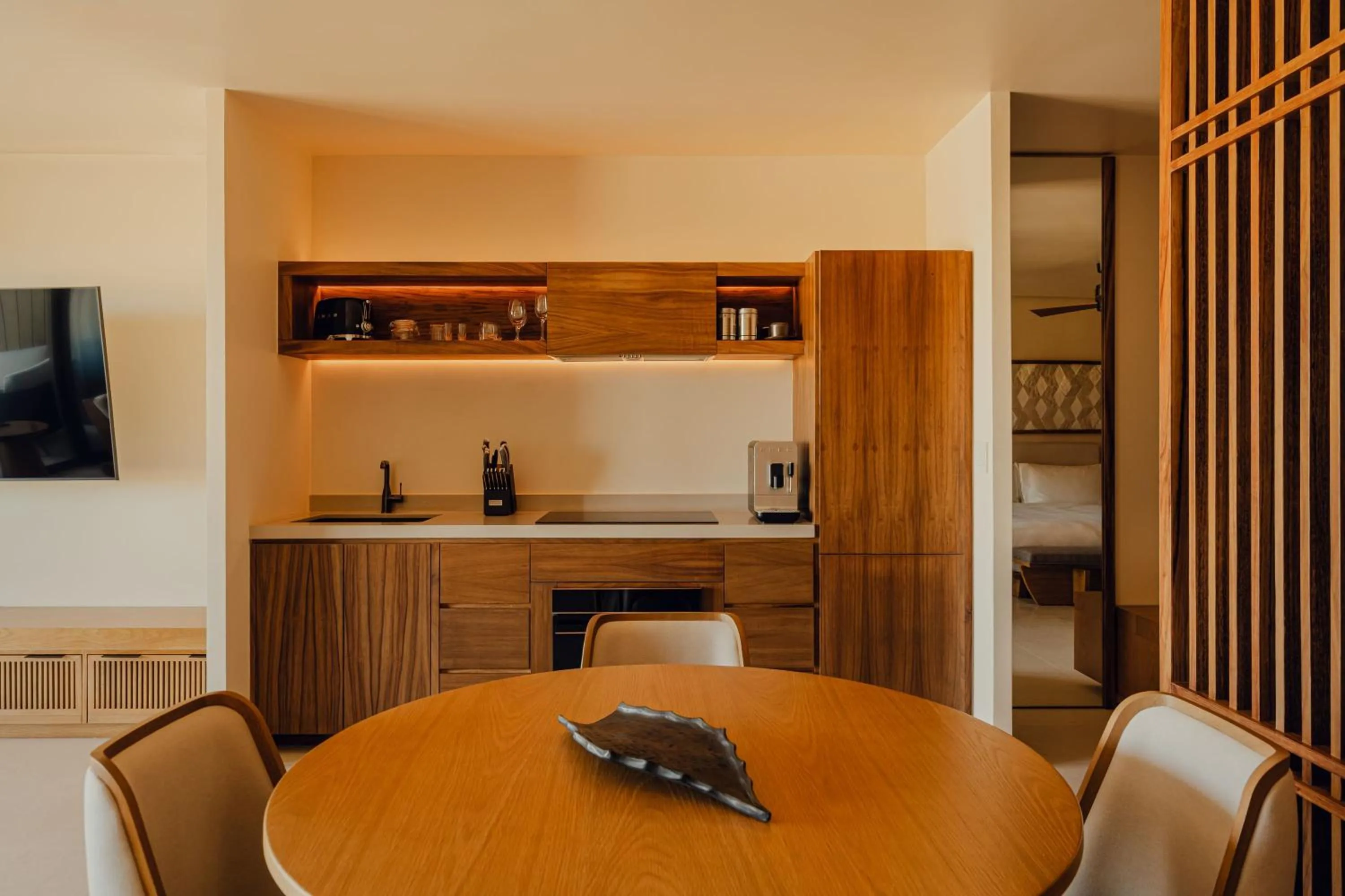 Kitchen or kitchenette in Nobu Hotel Los Cabos