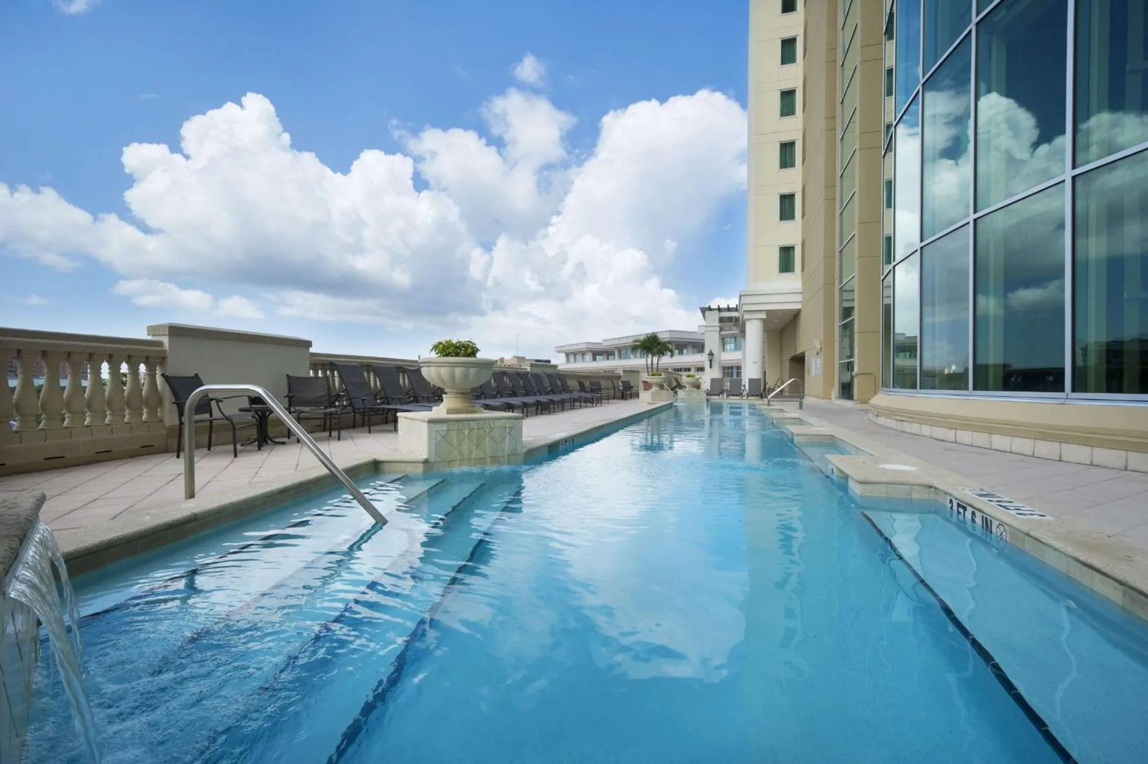 Pool view in Embassy Suites by Hilton Tampa Downtown Convention Center