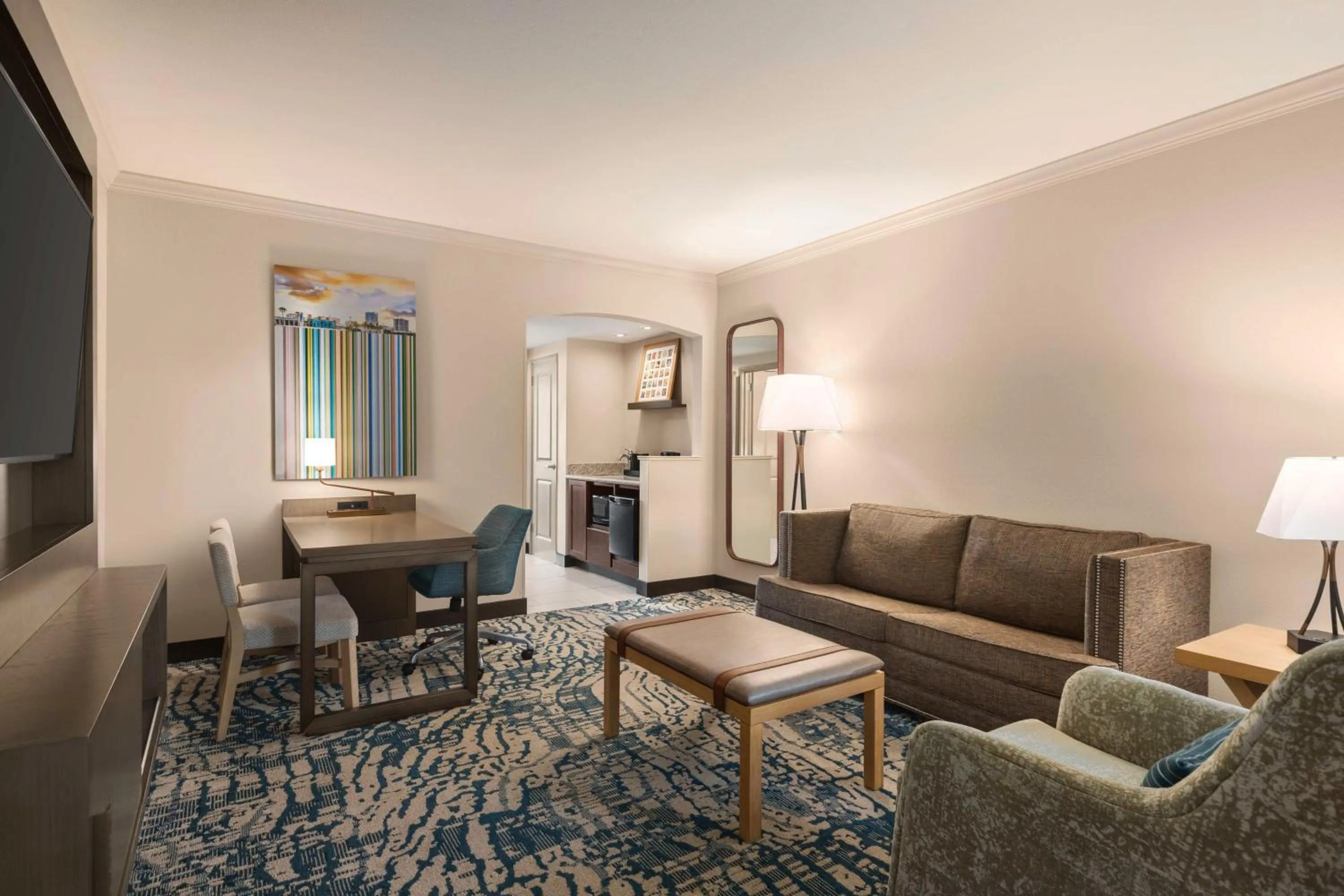 Living room in Embassy Suites by Hilton Tampa Downtown Convention Center
