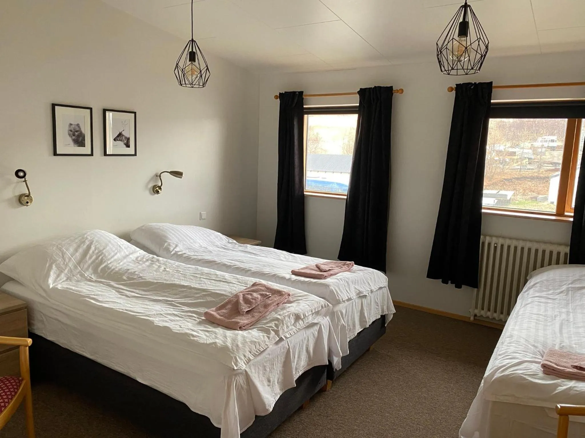 Bedroom, Bed in Bakkaflöt Guesthouse