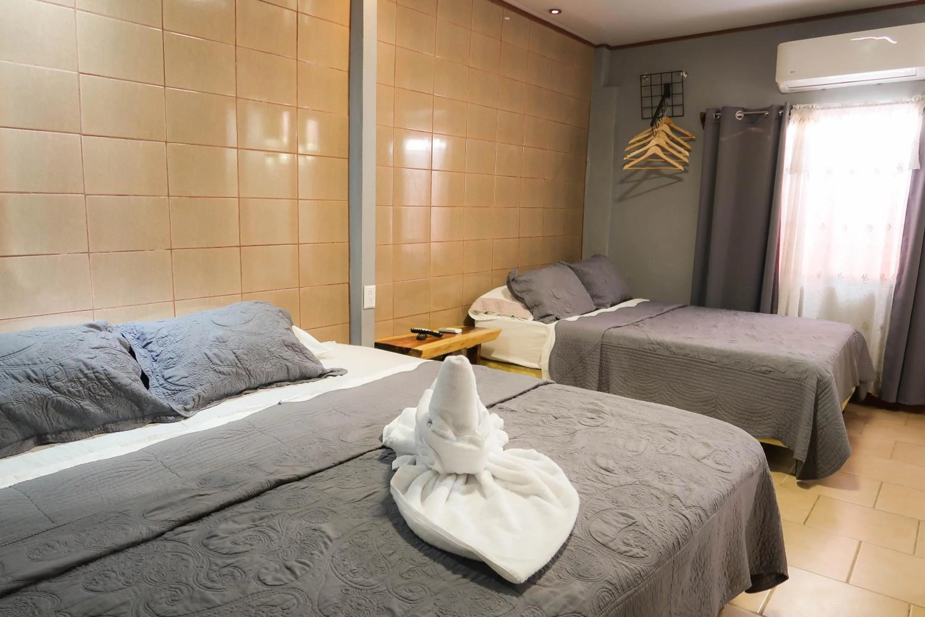 Bed in Hotel Hoja de Oro Corcovado