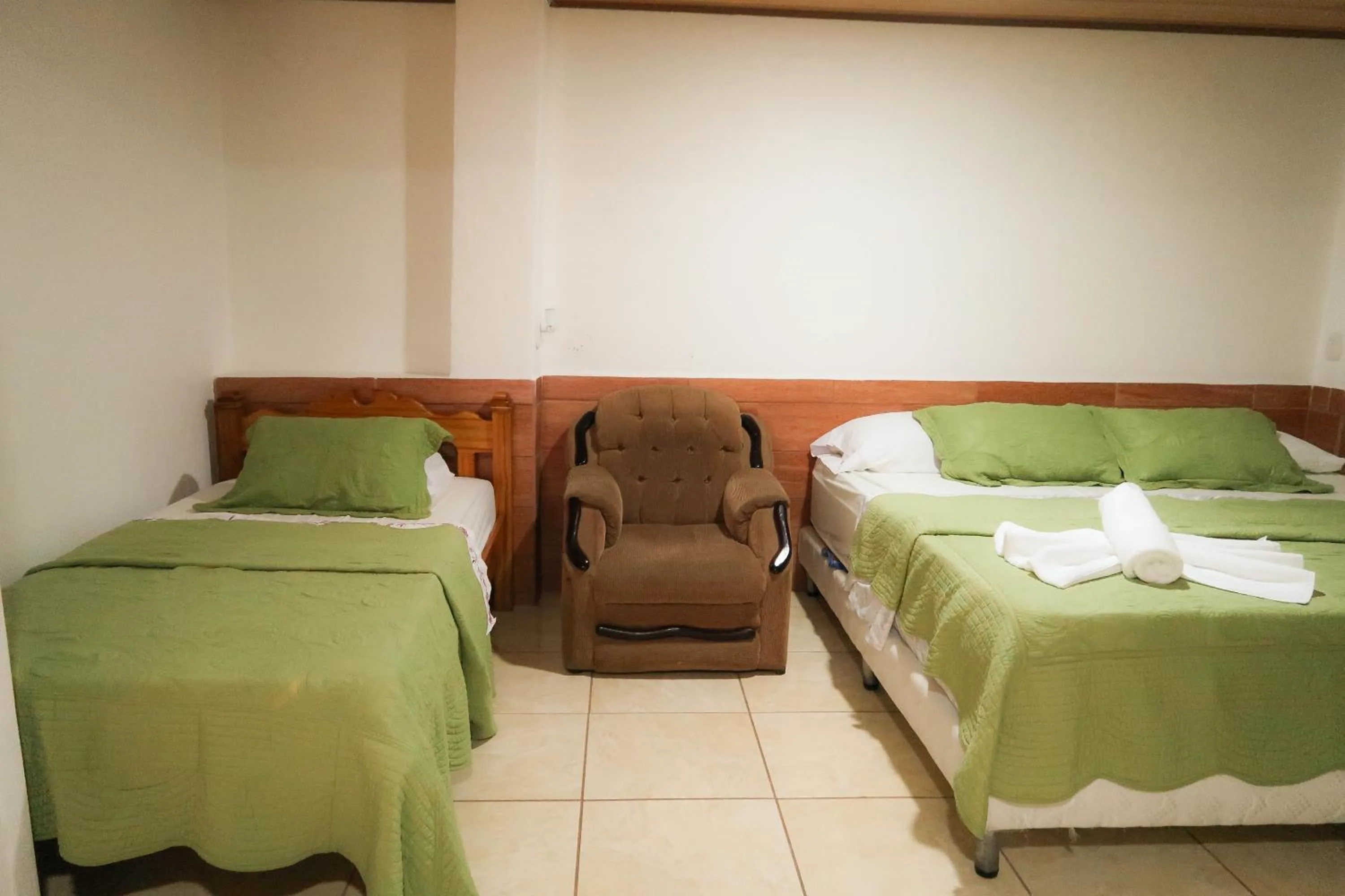 Bed in Hotel Hoja de Oro Corcovado