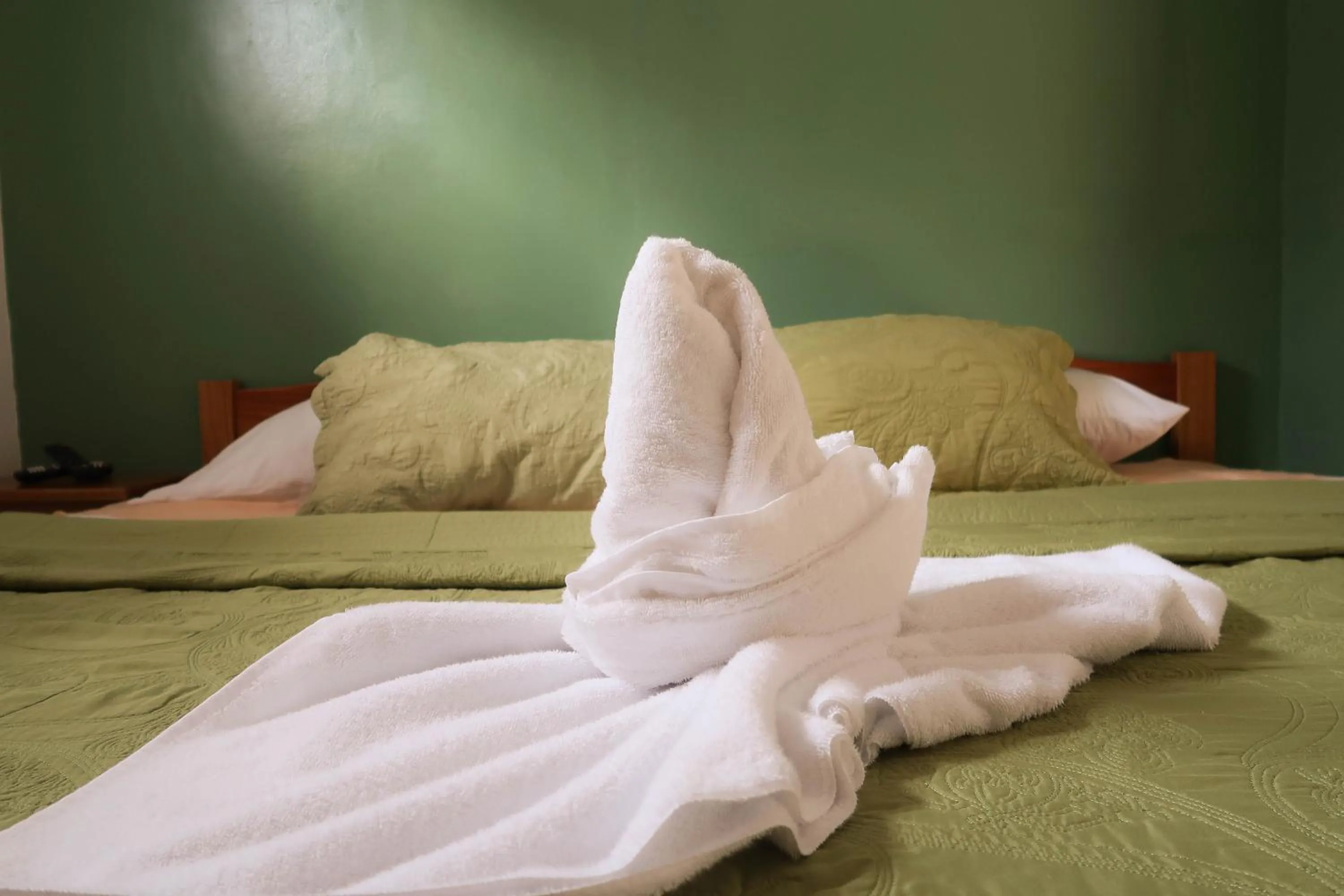 Bed in Hotel Hoja de Oro Corcovado