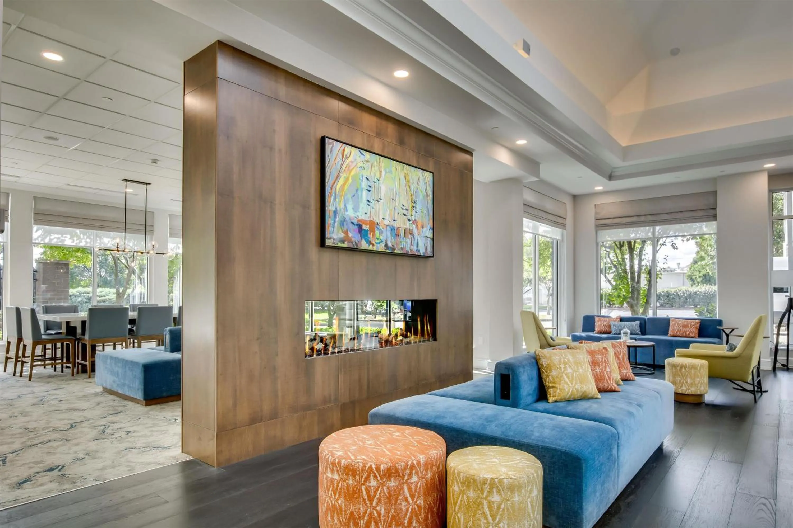 Lobby or reception in Hilton Garden Inn Louisville Airport