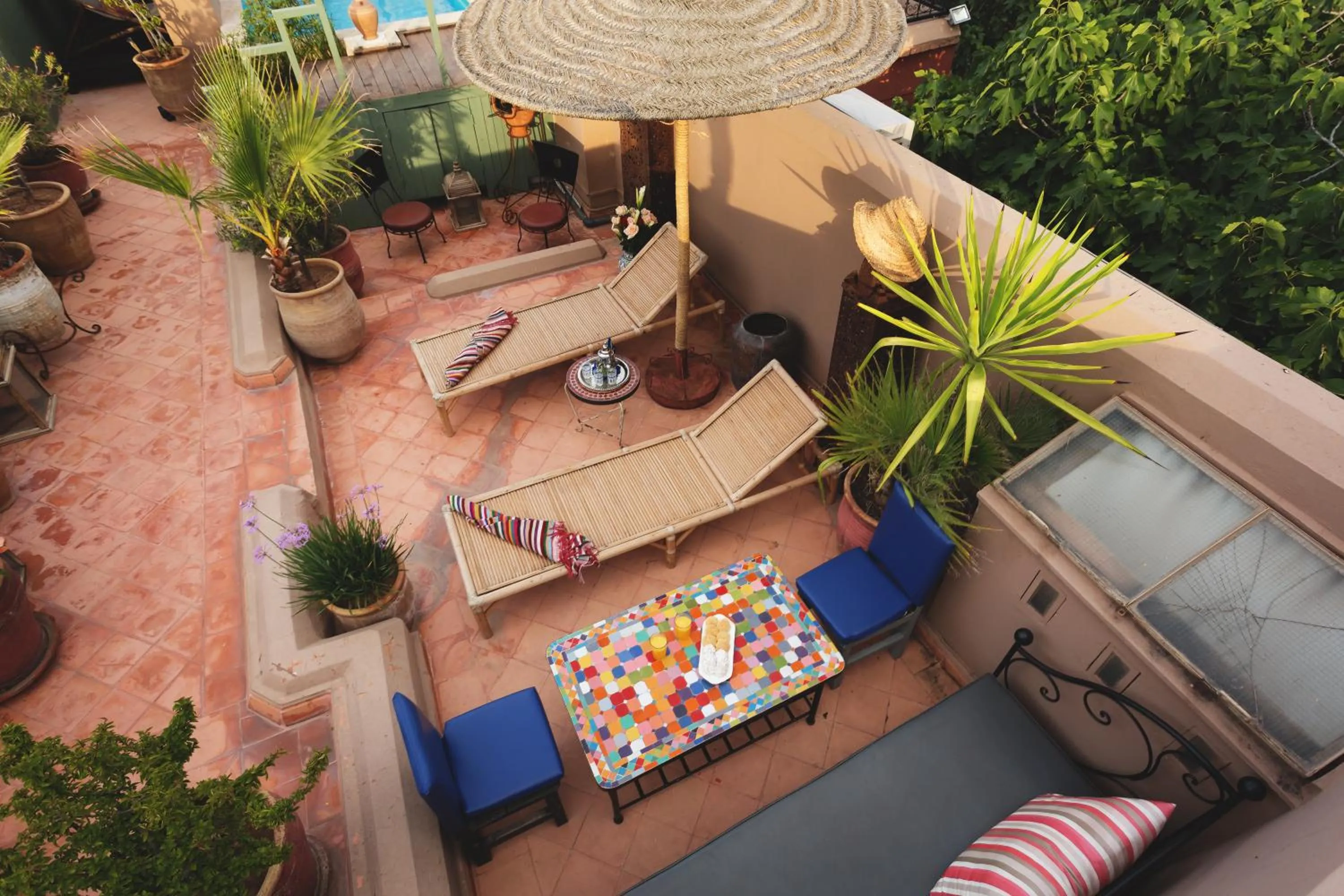 Balcony/Terrace in Riad Swaka