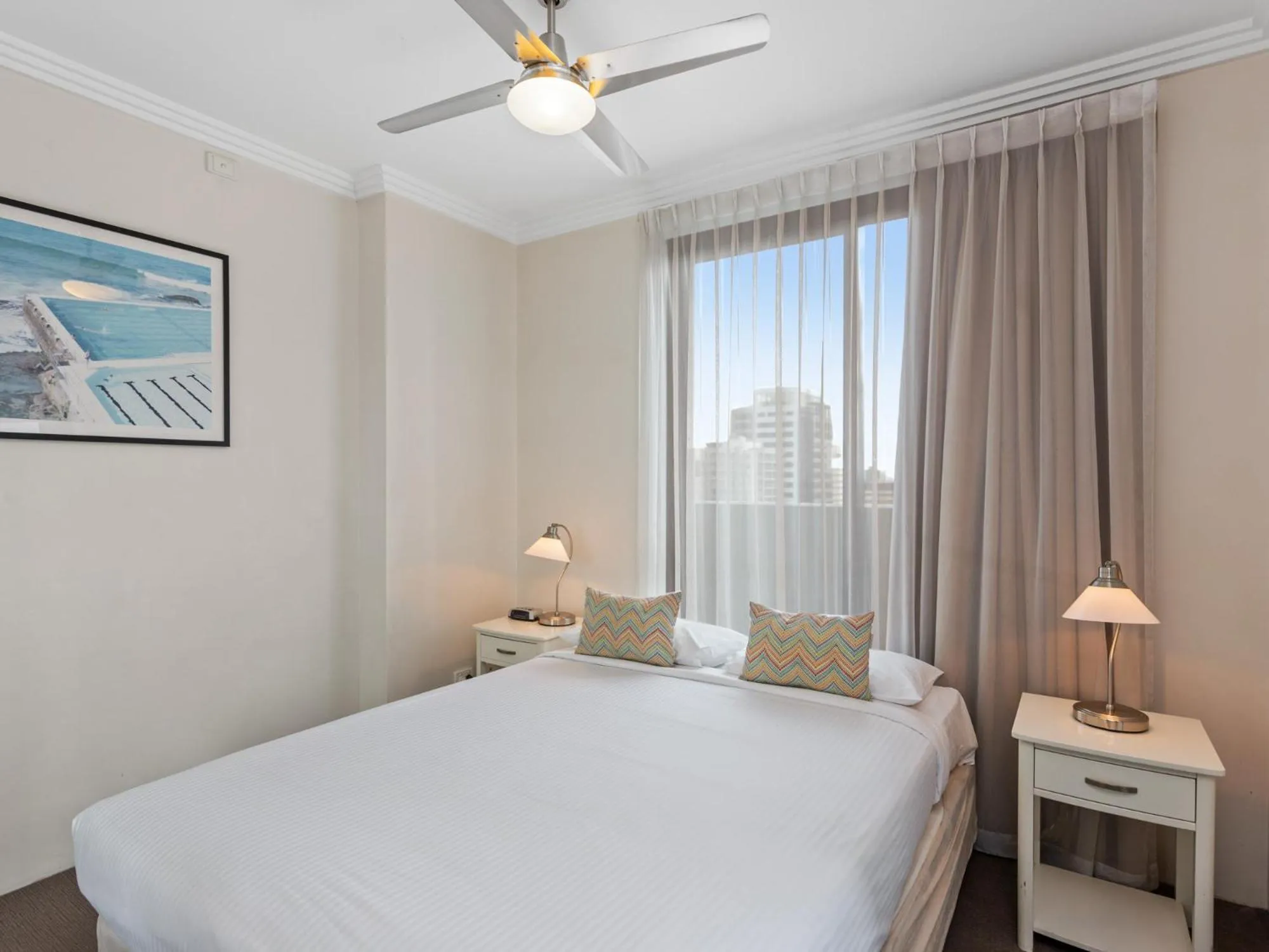 Bedroom, Bed in Republic Apartments Brisbane City