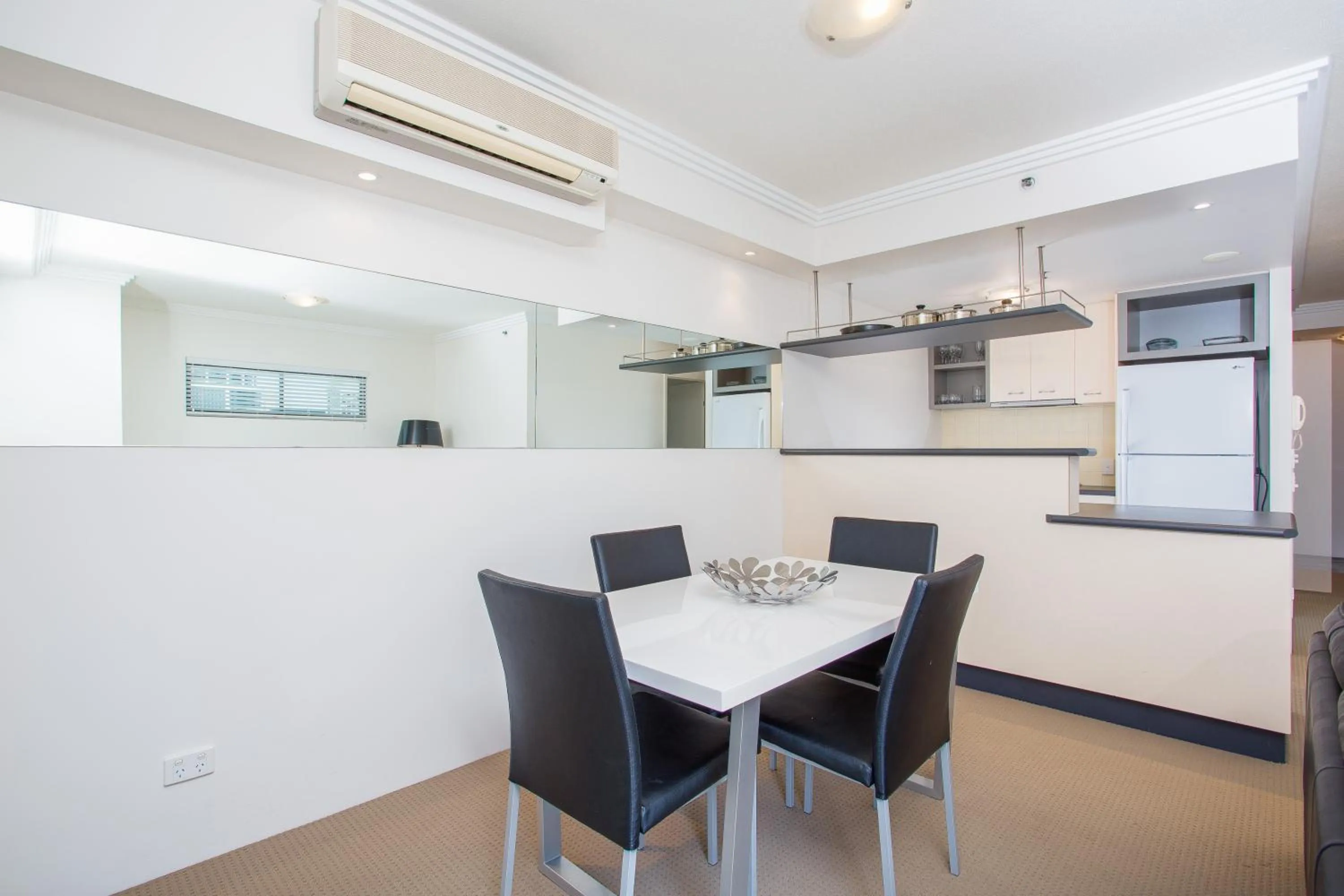 Dining area in Republic Apartments Brisbane City