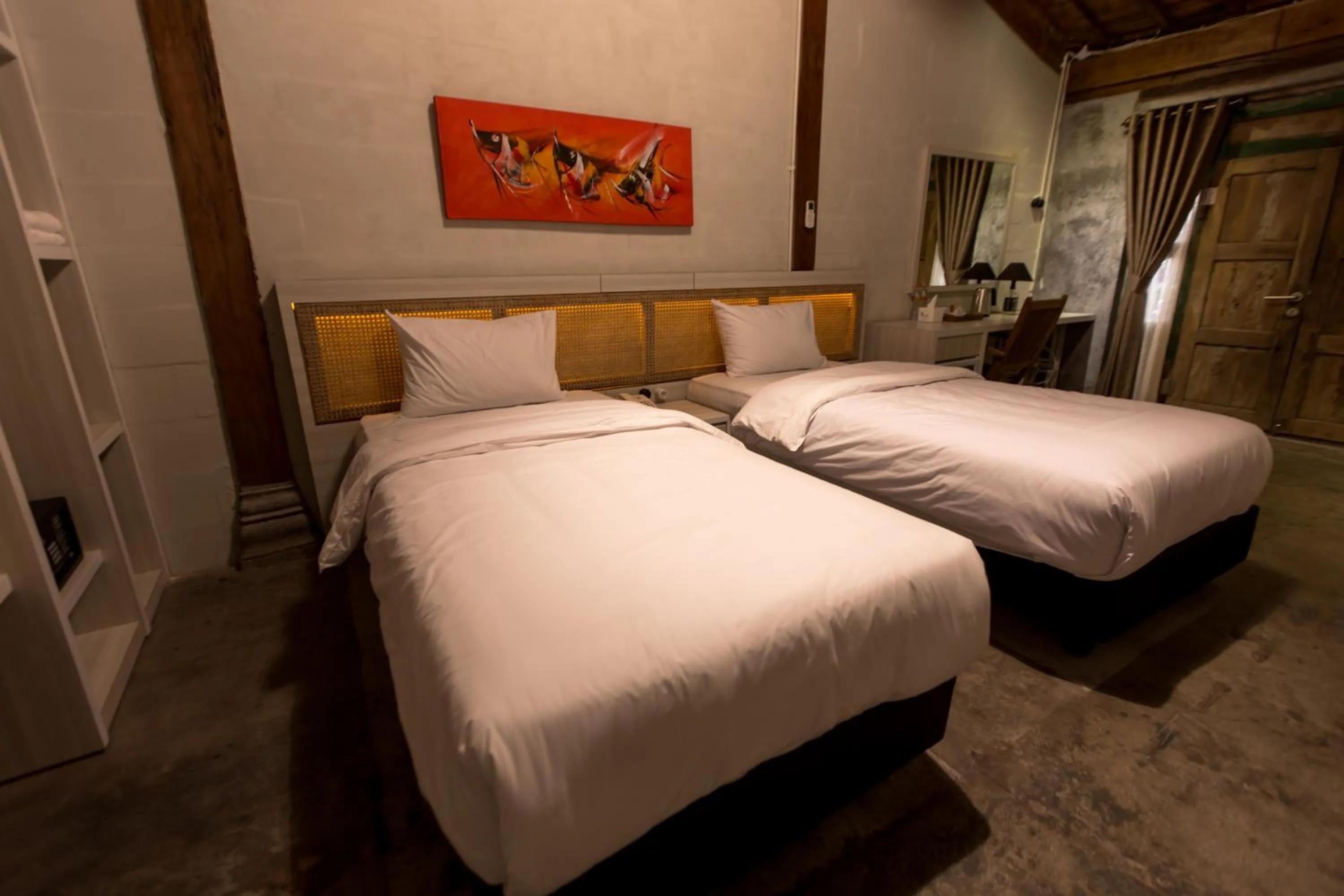 Photo of the whole room, Bed in Kampung Lawasan Heritage Cottage