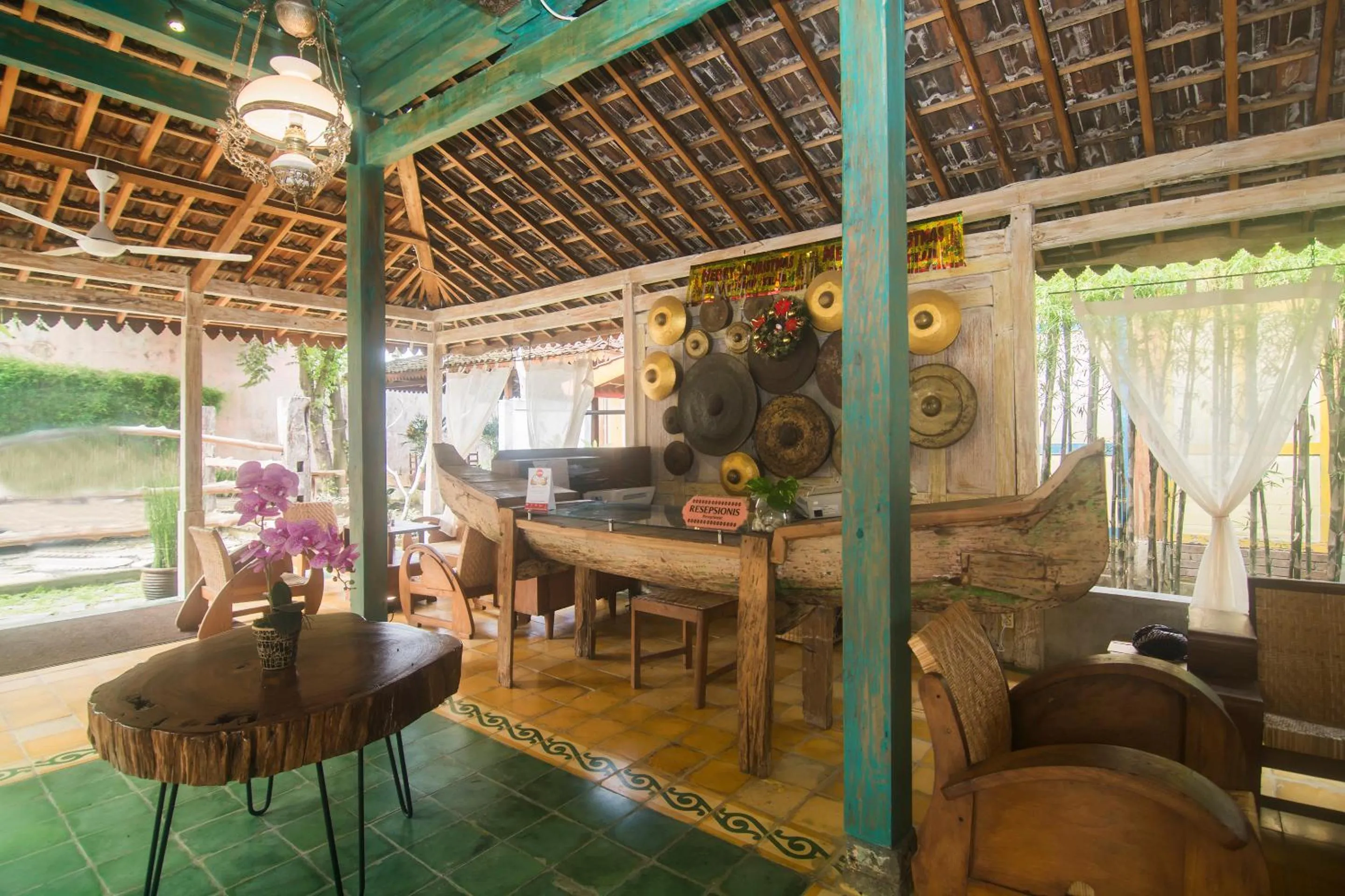 Lobby or reception in Kampung Lawasan Heritage Cottage