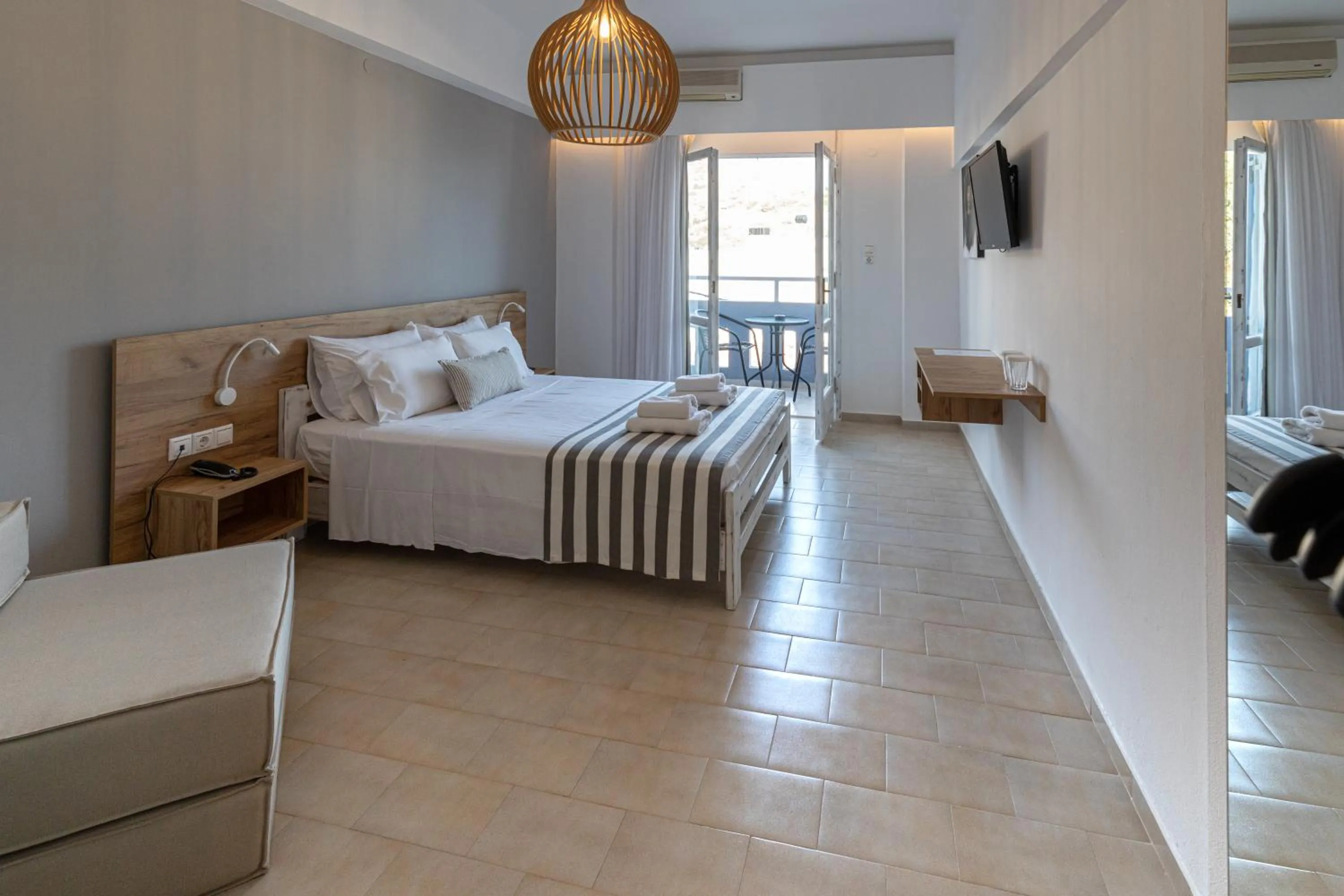 Bedroom, Bed in Triton Authentic Cretan Hotel