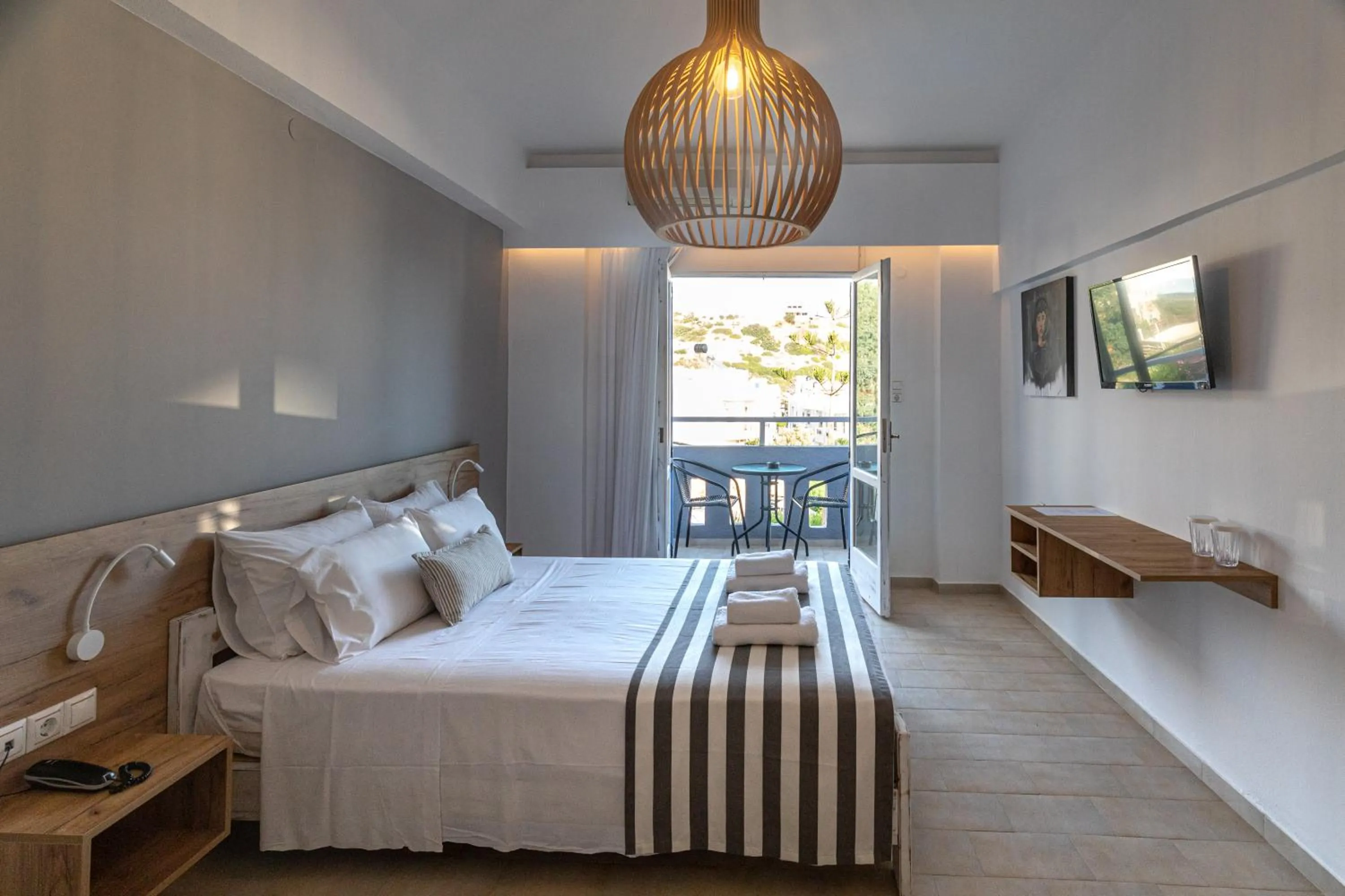 Bedroom, Bed in Triton Authentic Cretan Hotel