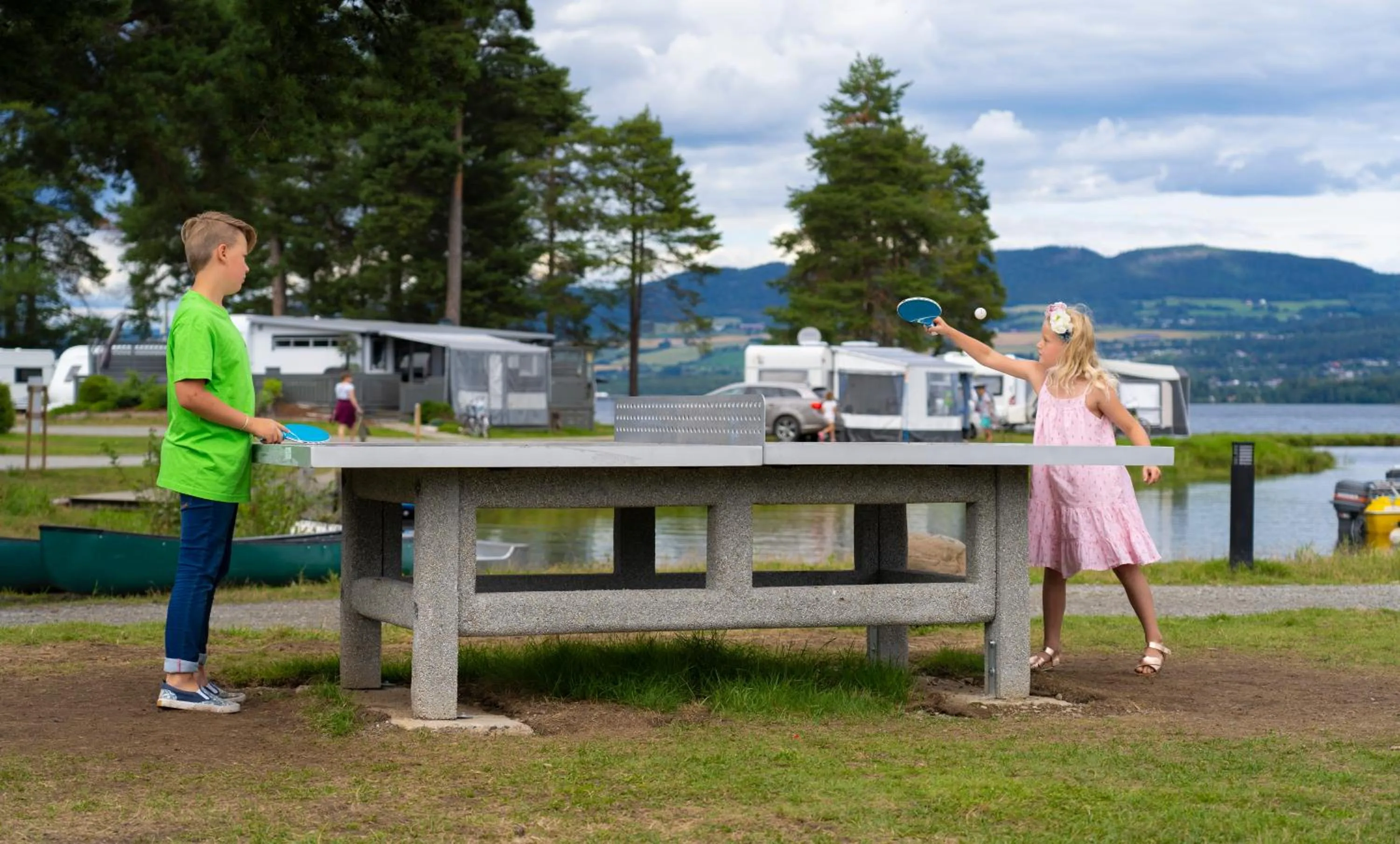 Table tennis in Sveastranda Camping