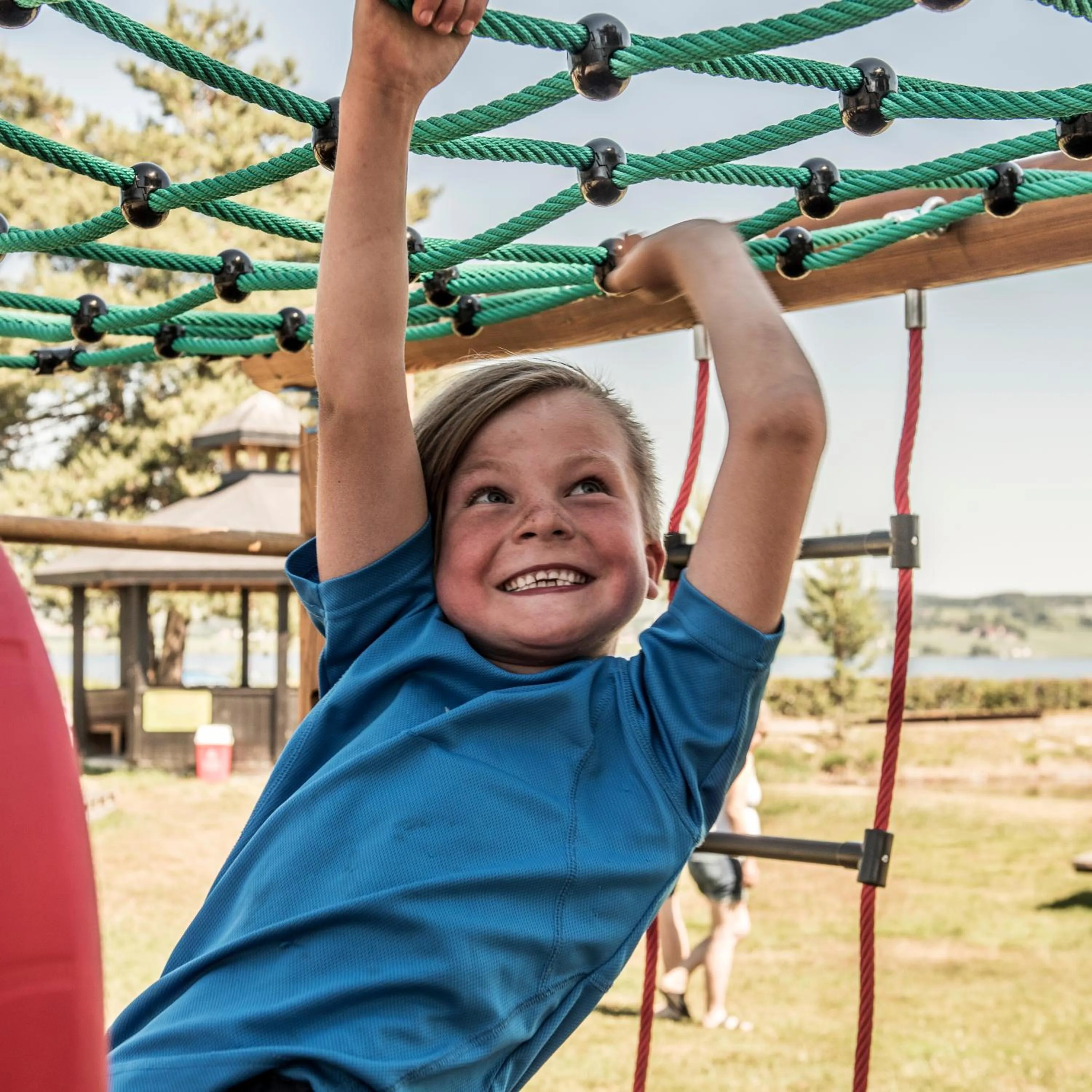 Children play ground in Sveastranda Camping