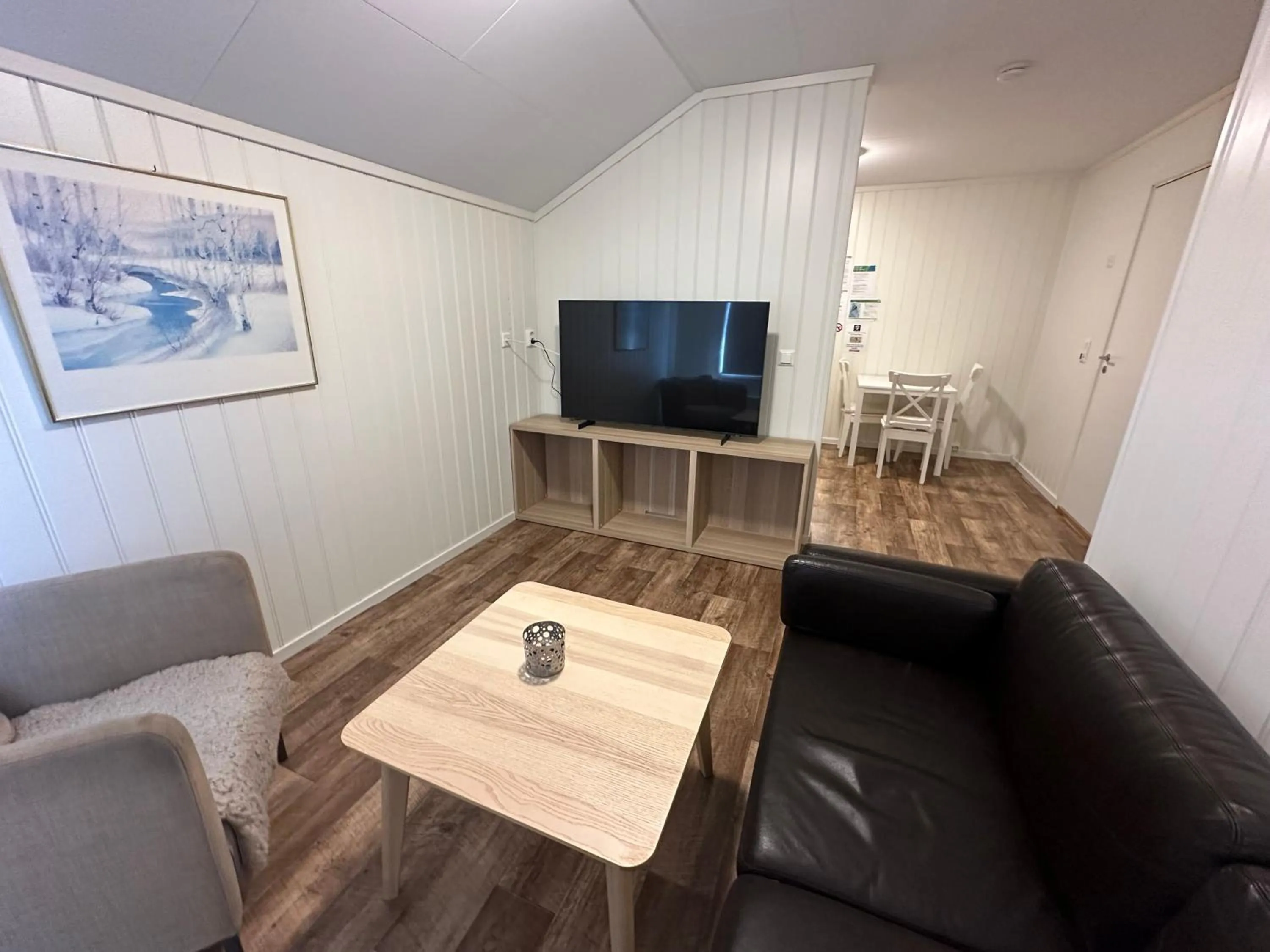 Living room in Sveastranda Camping