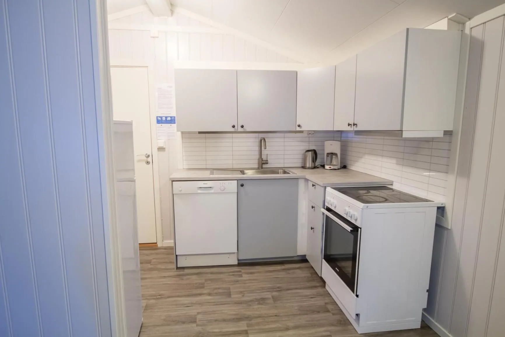 Kitchen or kitchenette in Sveastranda Camping