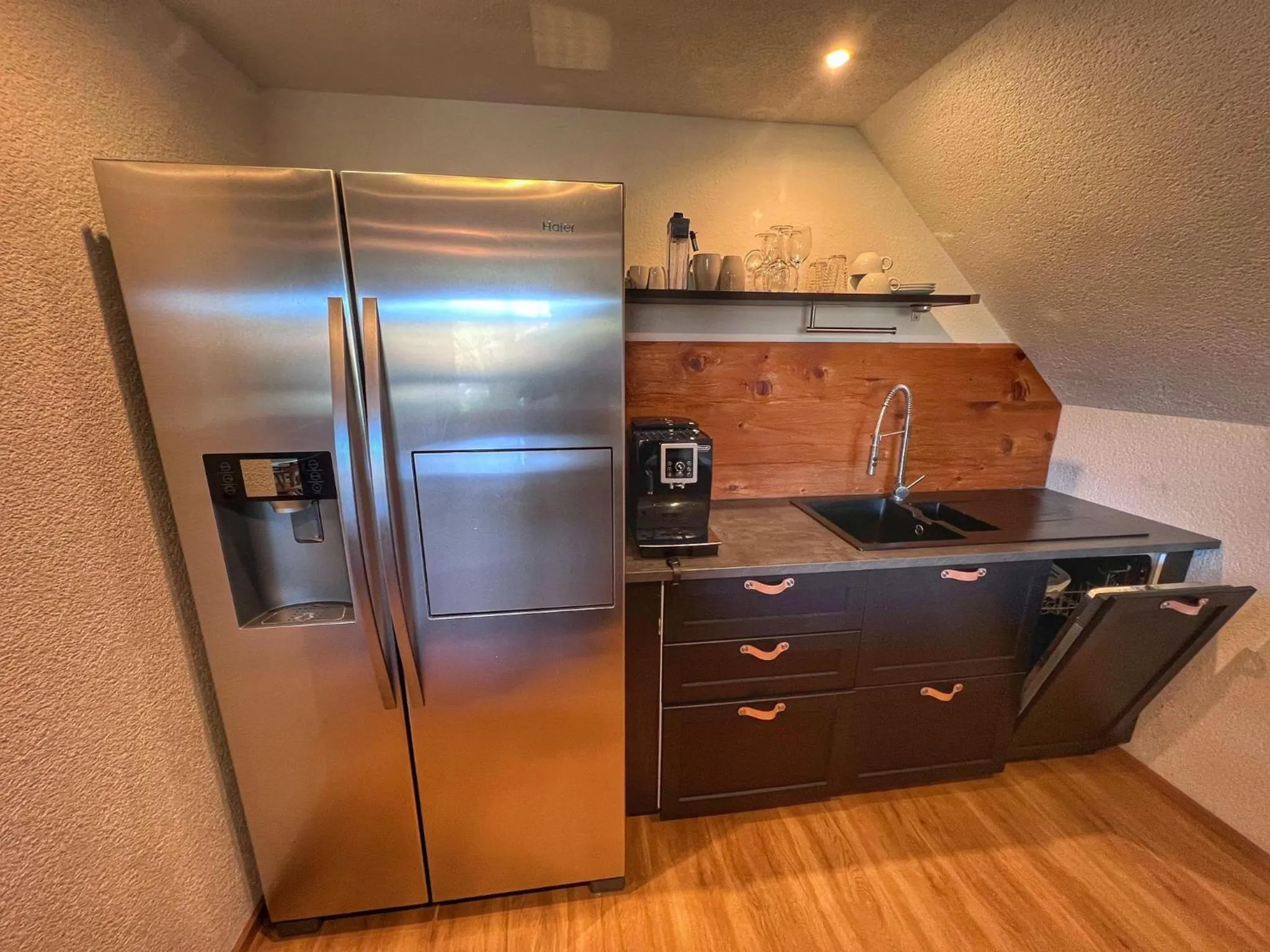 Kitchen or kitchenette in Alpina Lodge Hotel Oberwiesenthal