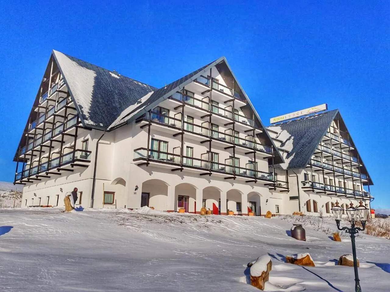 Property building in Alpina Lodge Hotel Oberwiesenthal