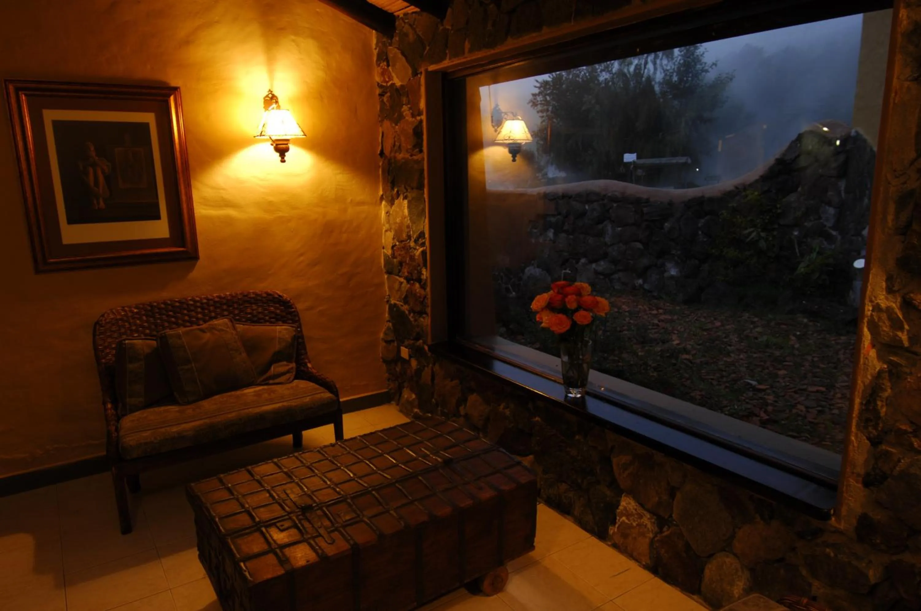 Seating area in Termas de Papallacta
