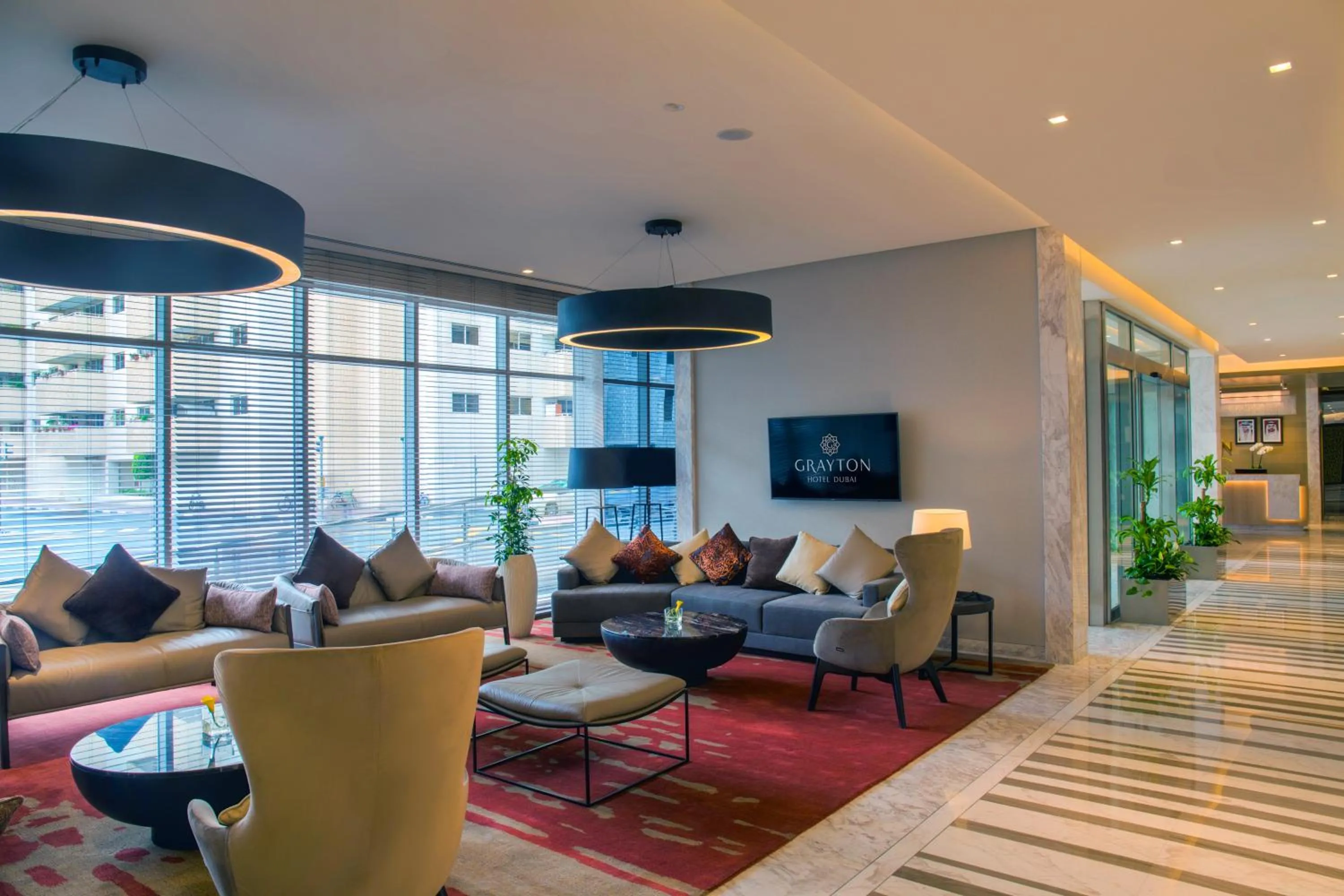 Lobby or reception in Grayton Hotel by Blazon Hotels