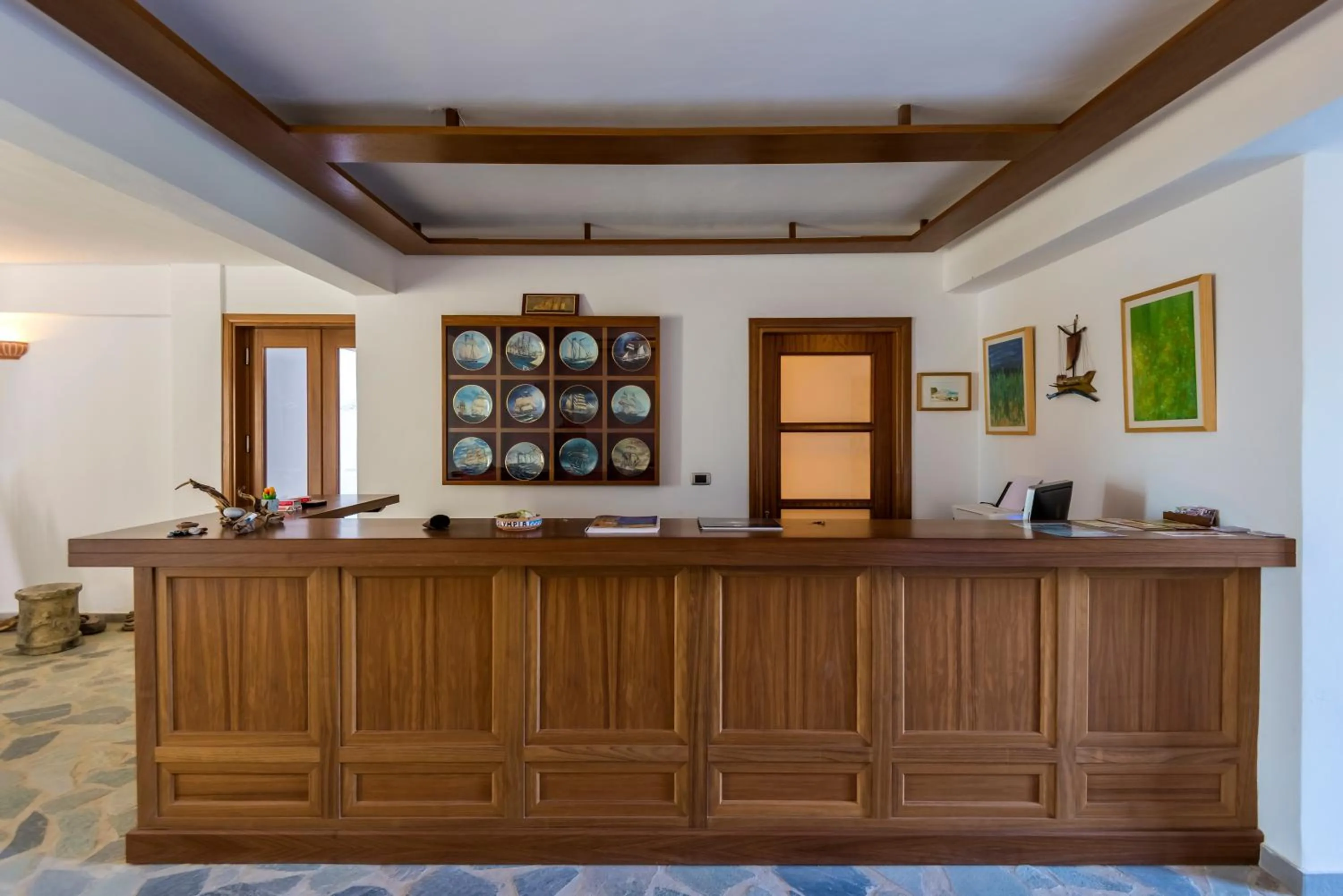 Lobby or reception in Olympia Mare