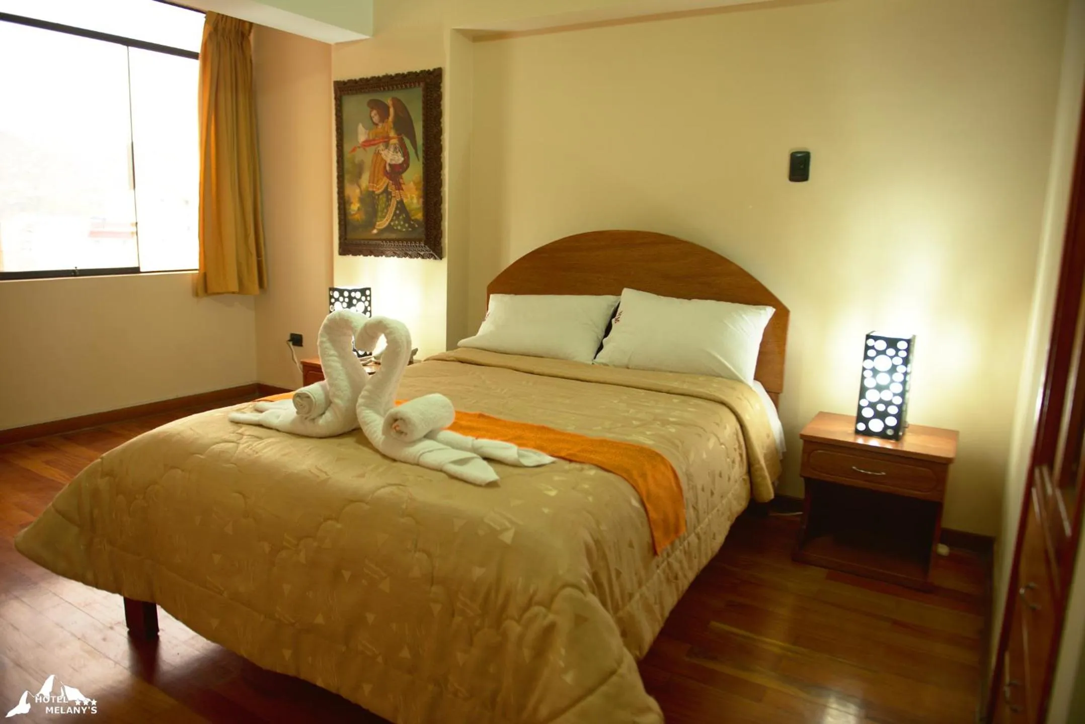 Bed in Hotel Melanys