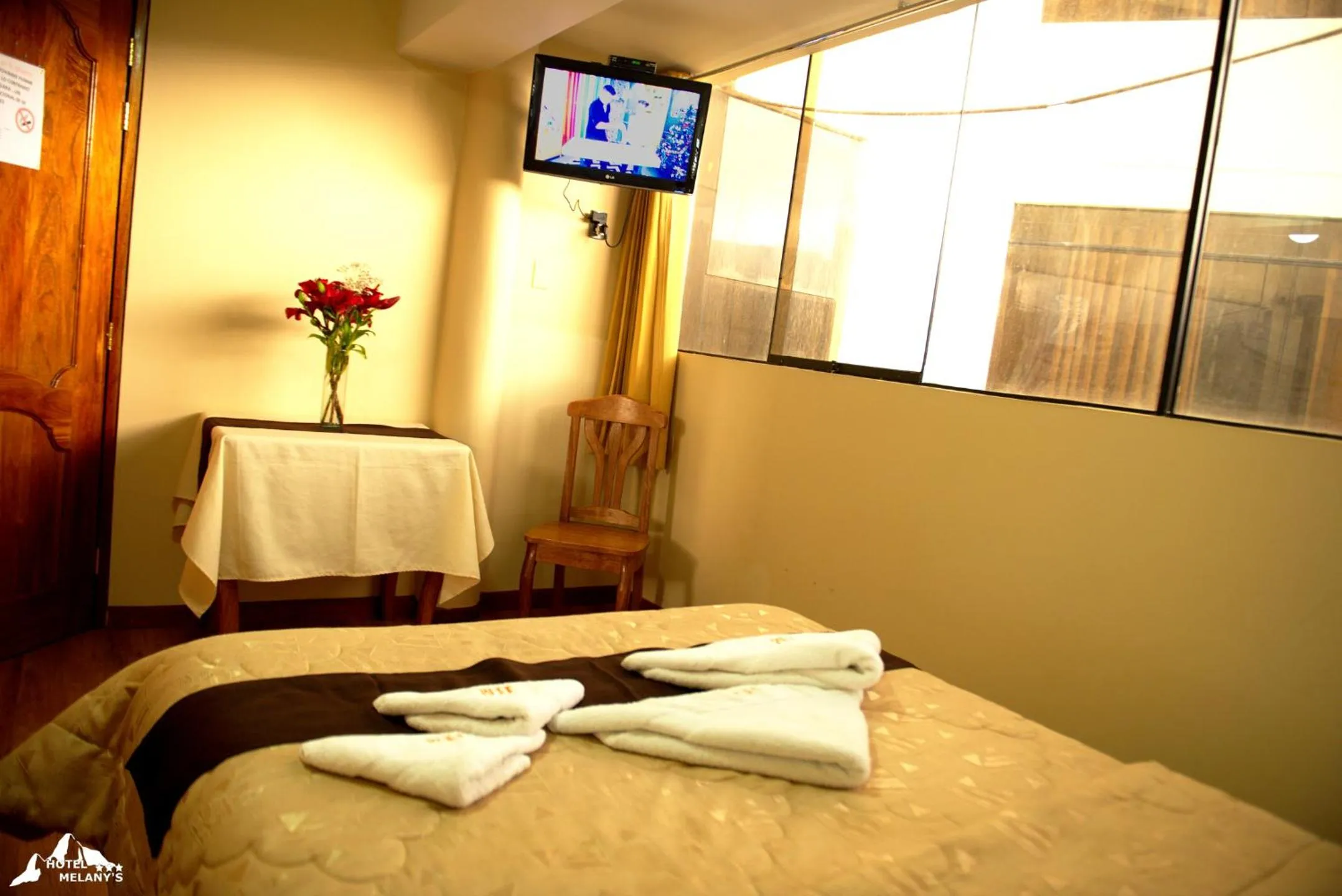 Bed in Hotel Melanys