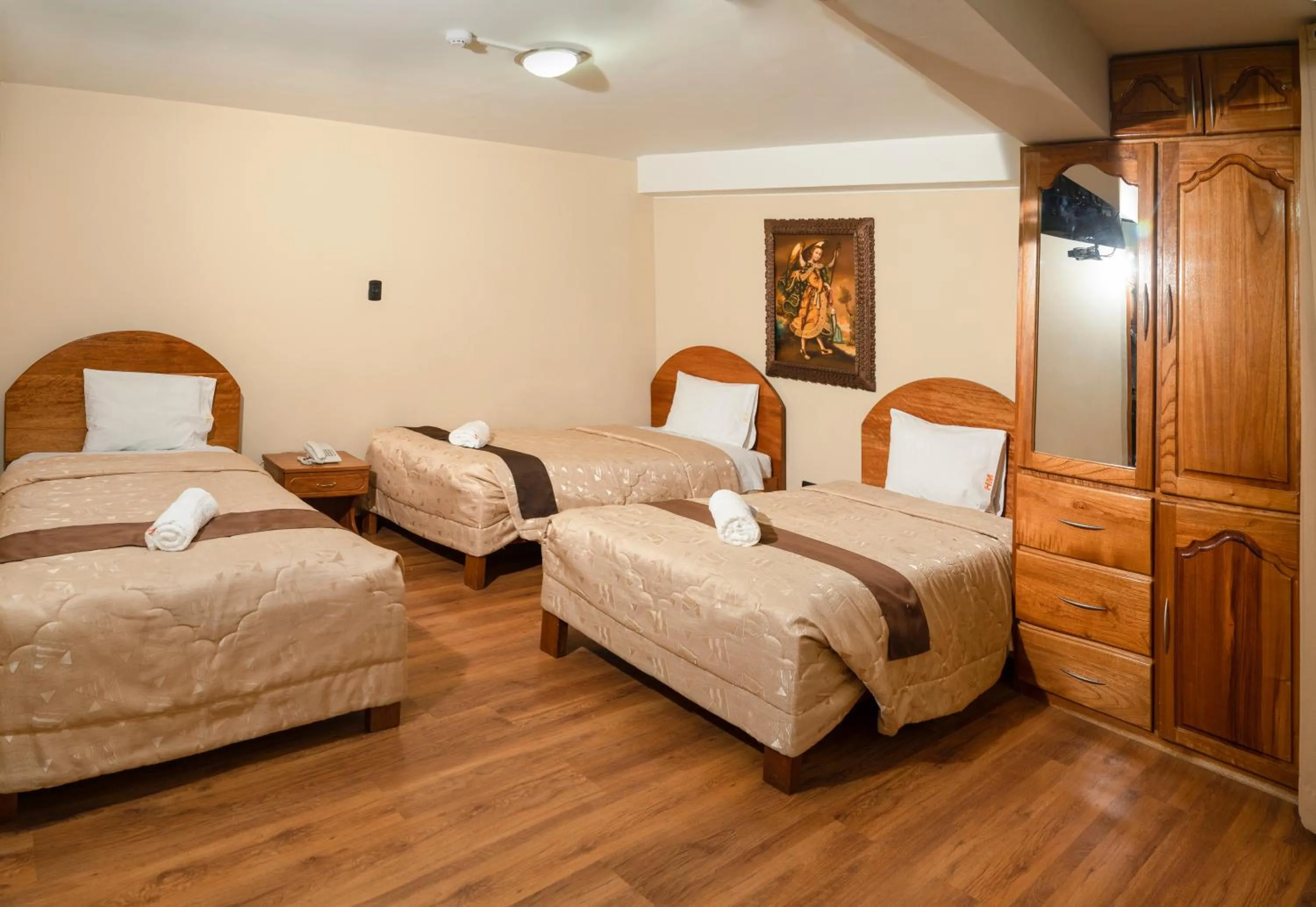 Bed in Hotel Melanys