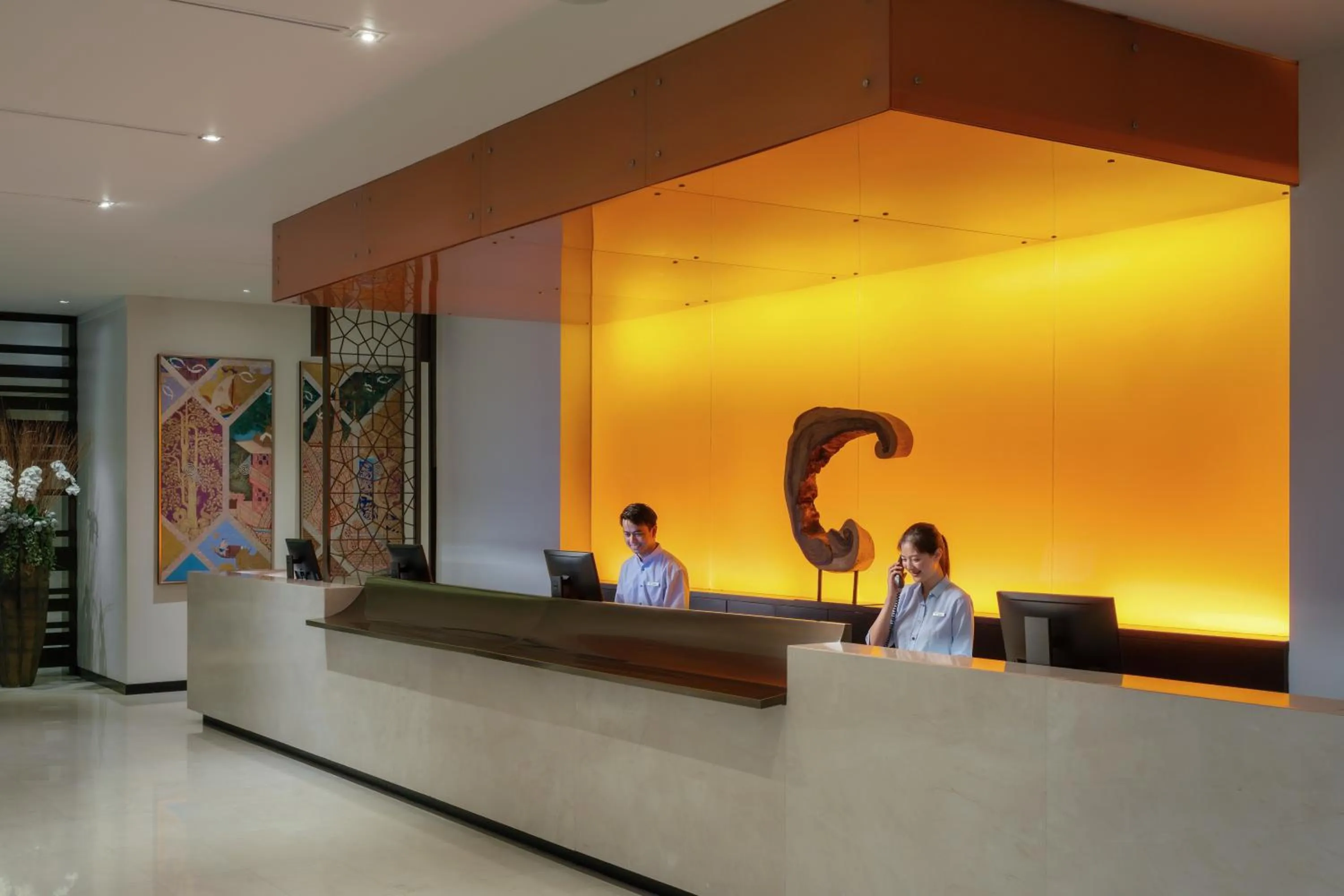 Lobby or reception in Chatrium Hotel Riverside Bangkok