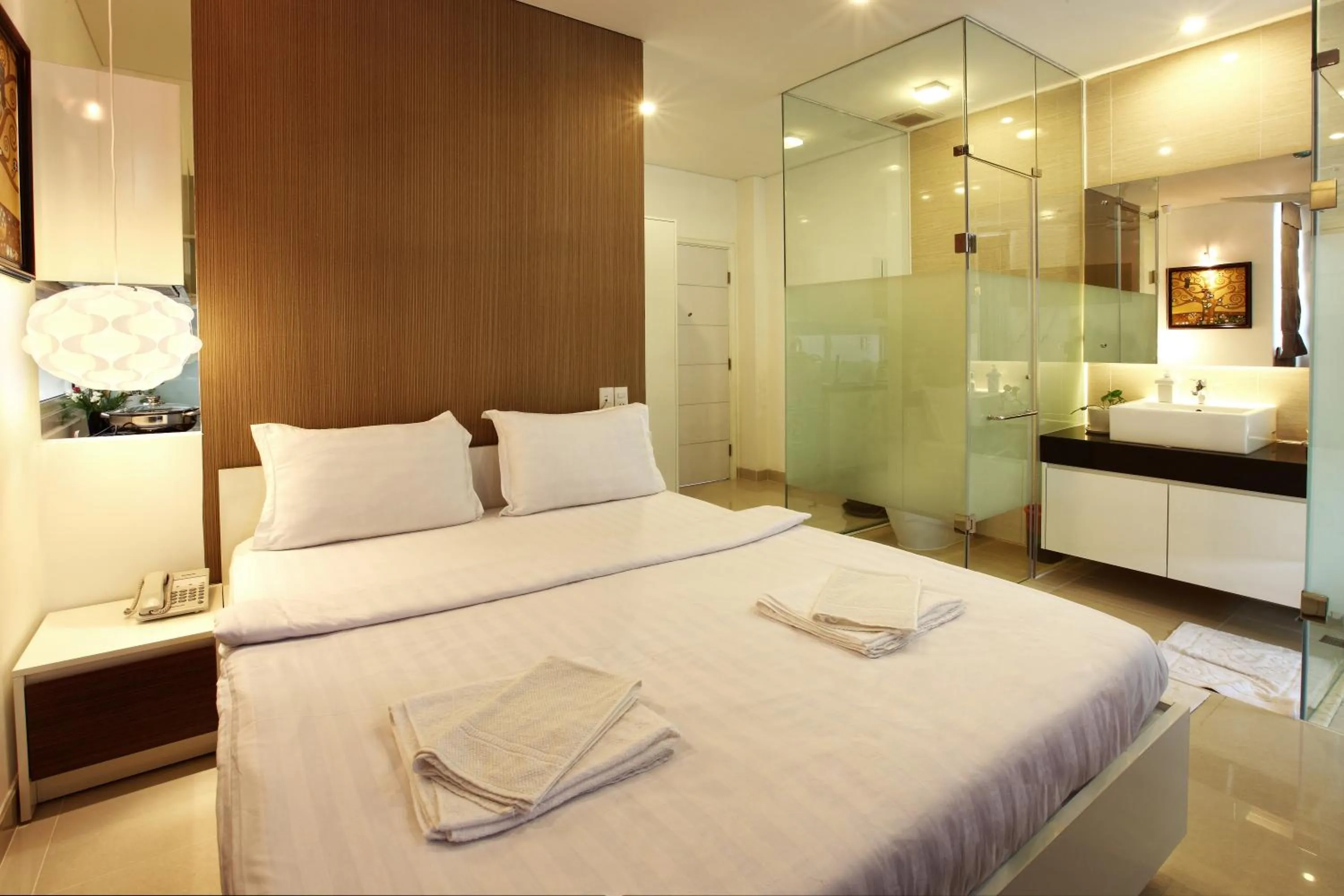 Bed in Yellow House Saigon