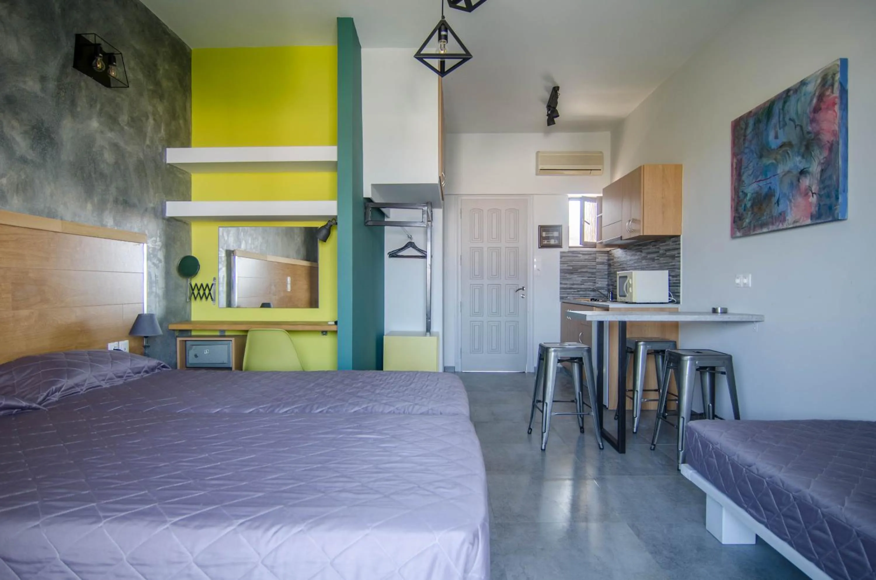 Photo of the whole room, Bed in Nireas Hotel