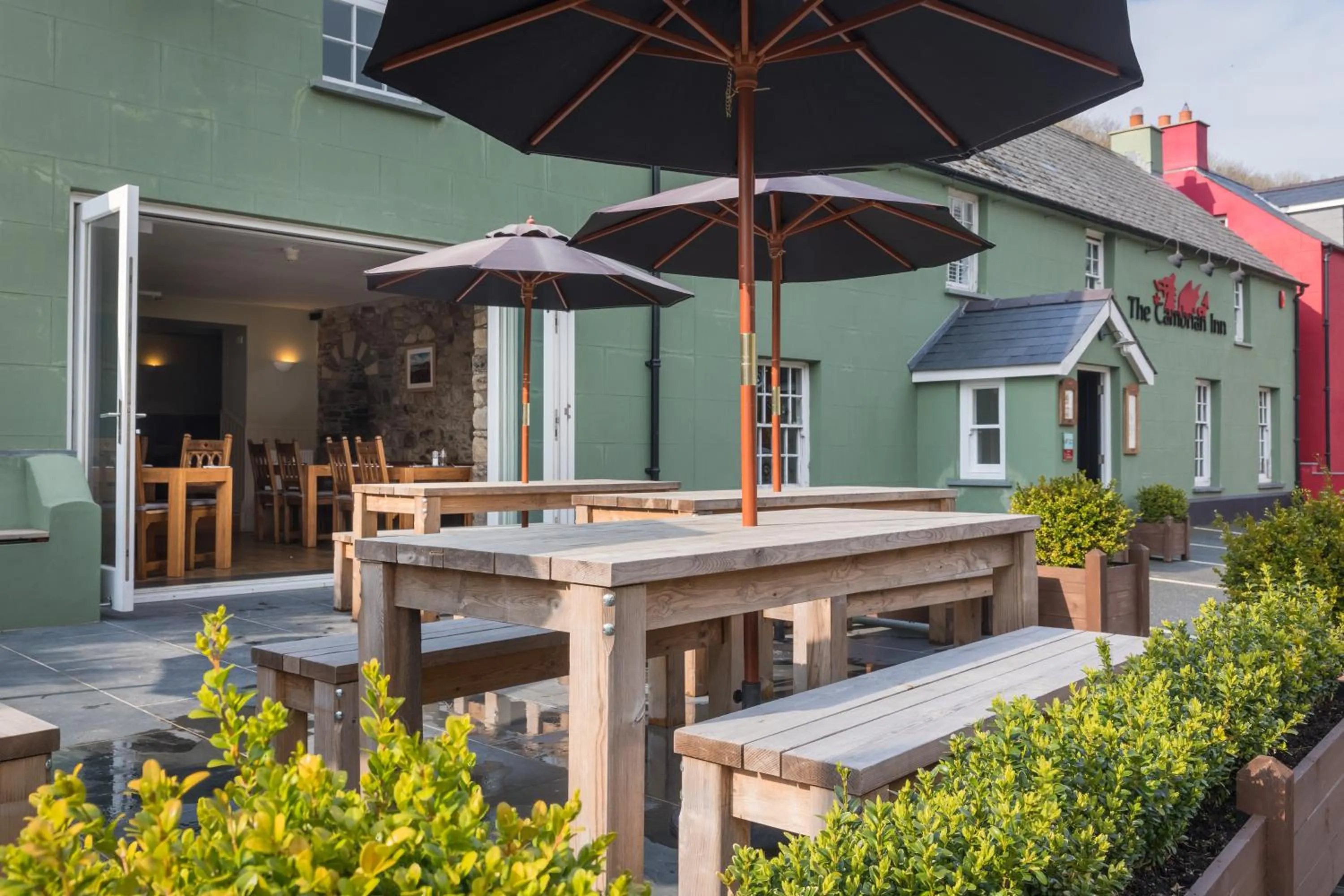 Patio in The Cambrian Inn