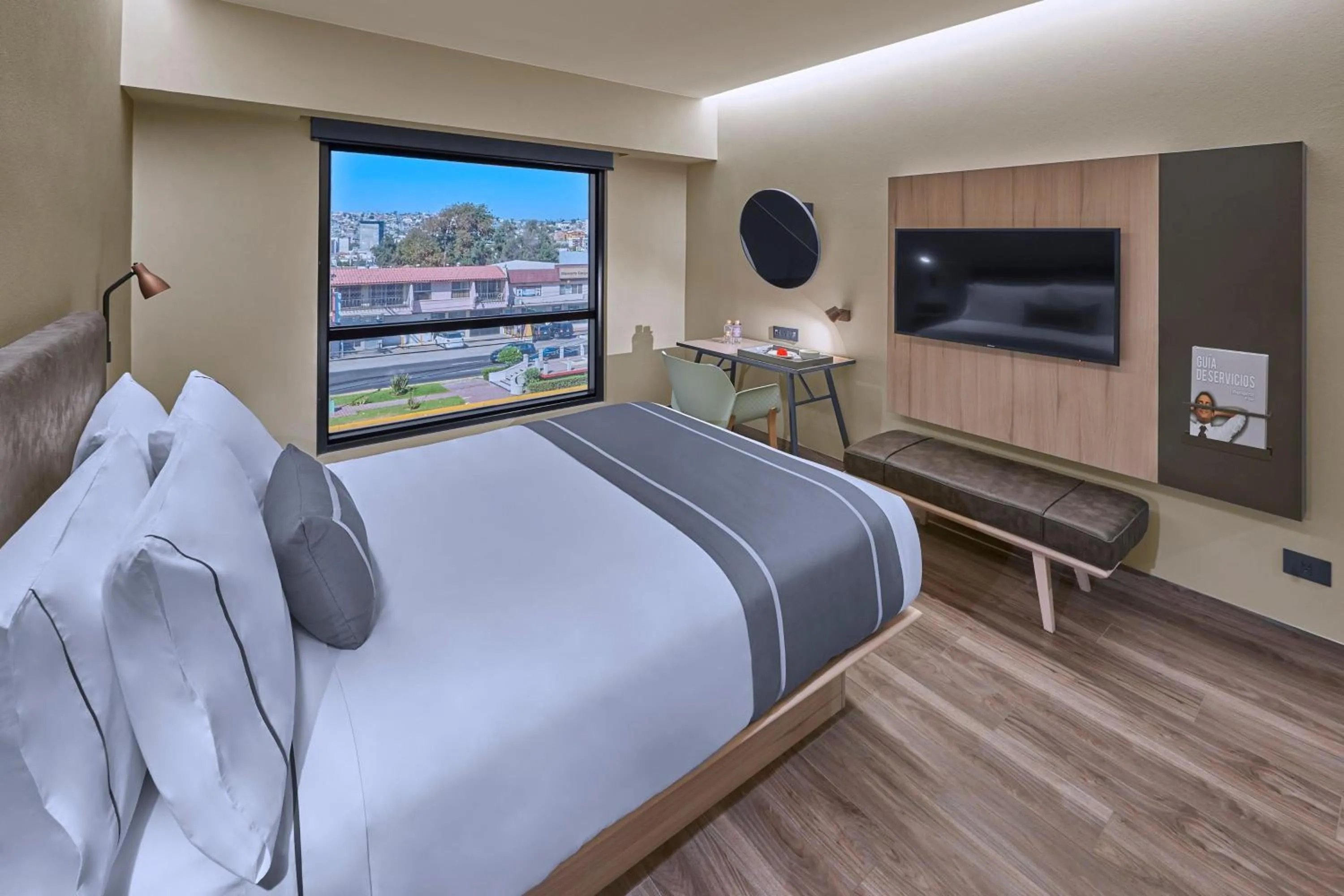 Bedroom, Bed in City Express Plus by Marriott Tijuana
