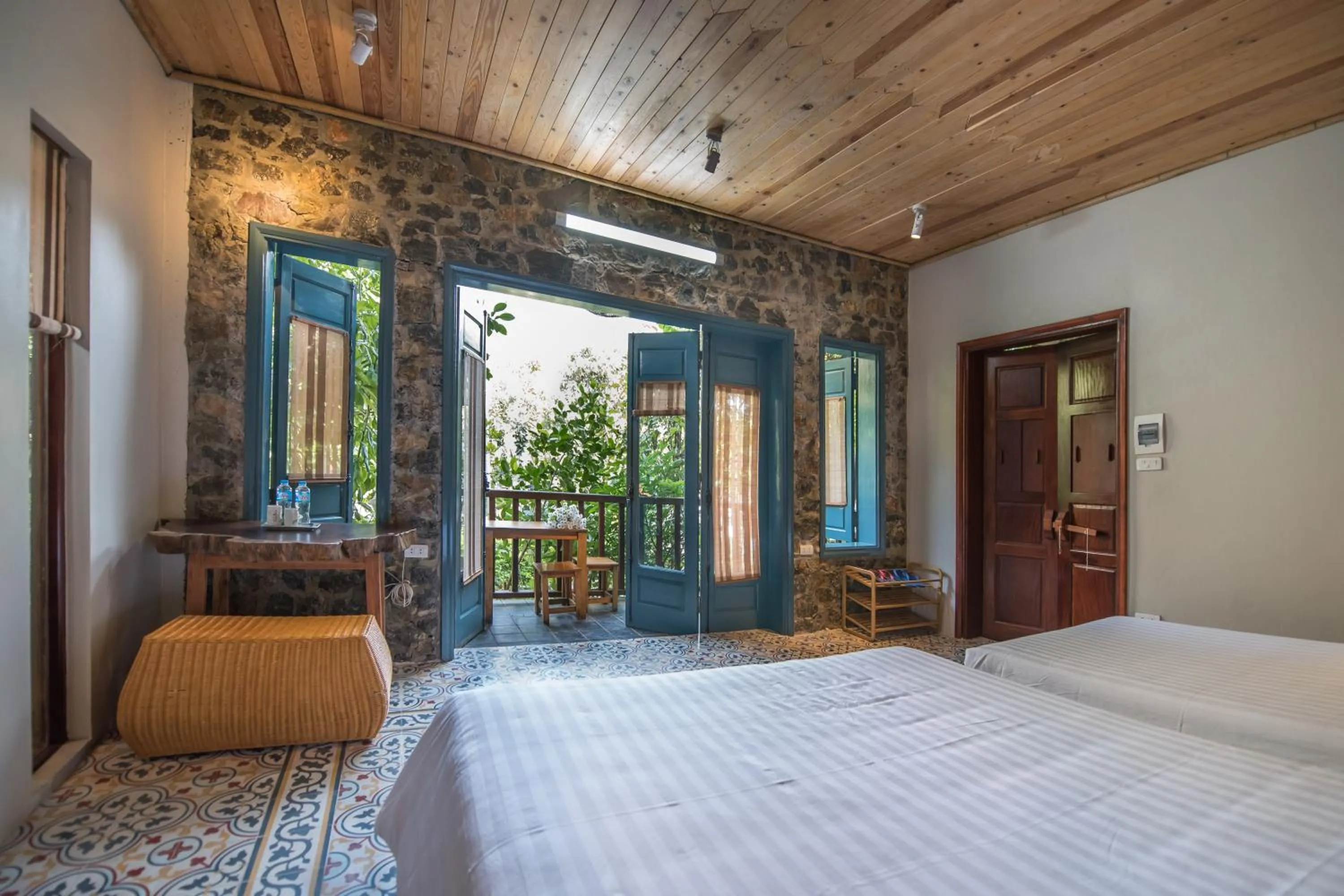 Natural landscape, Bed in LittleTamCoc Boutique Villa Ninh Binh