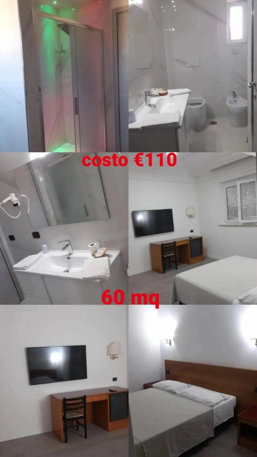 Bed in Grand Hotel Pavone