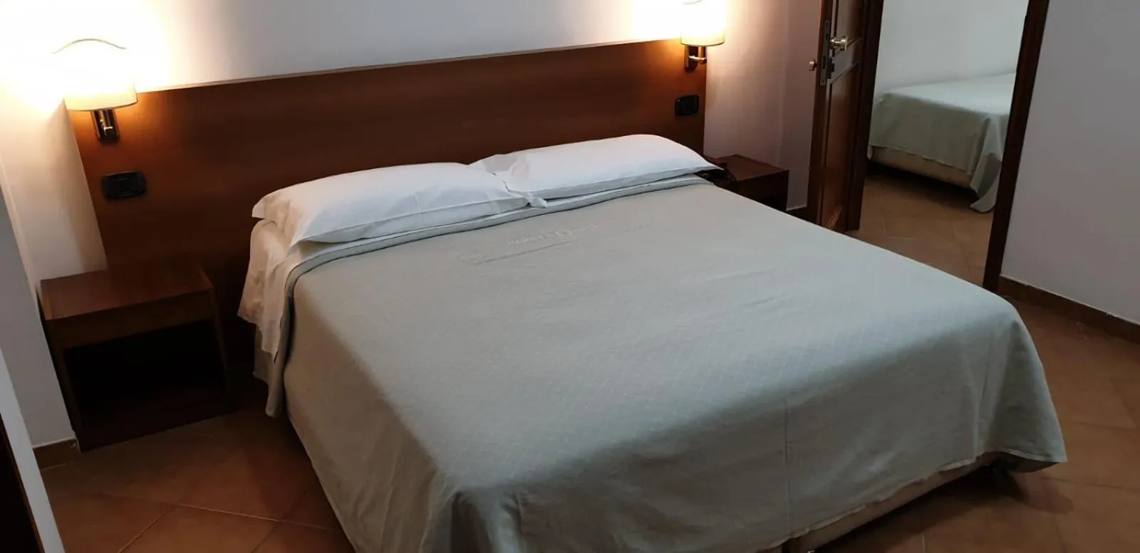 Bed in Grand Hotel Pavone
