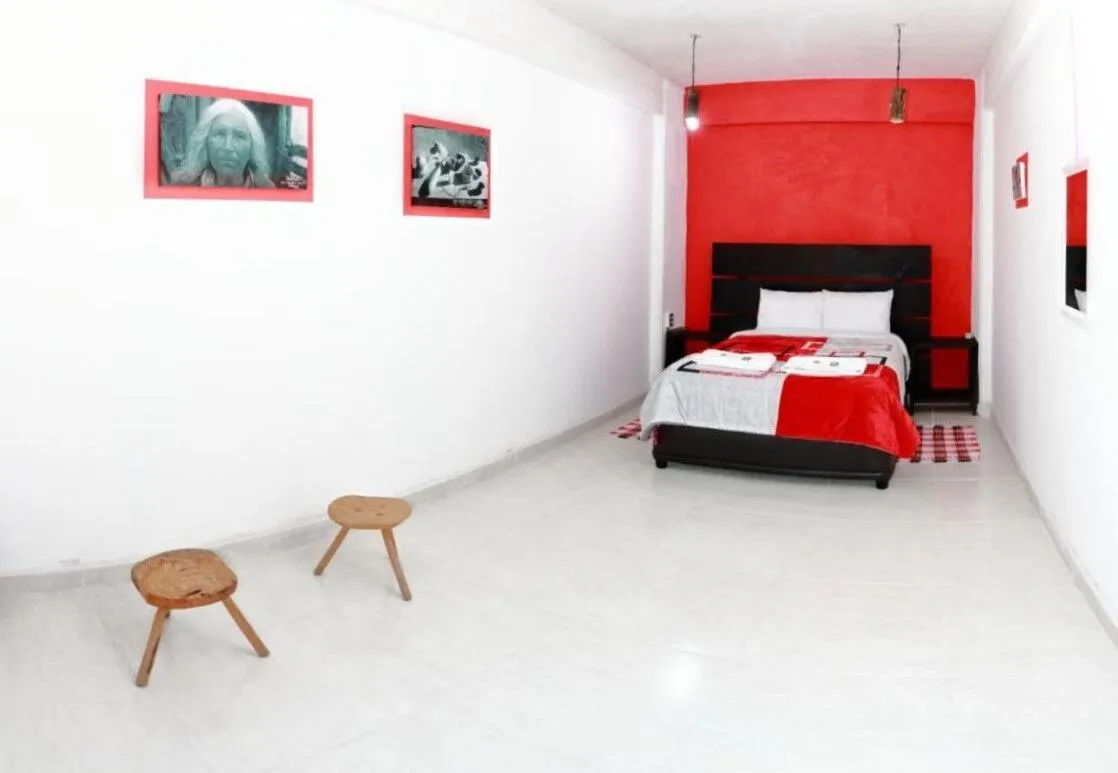 Bedroom, Bed in Hotel Boutique Otomi cerca de Tolantongo