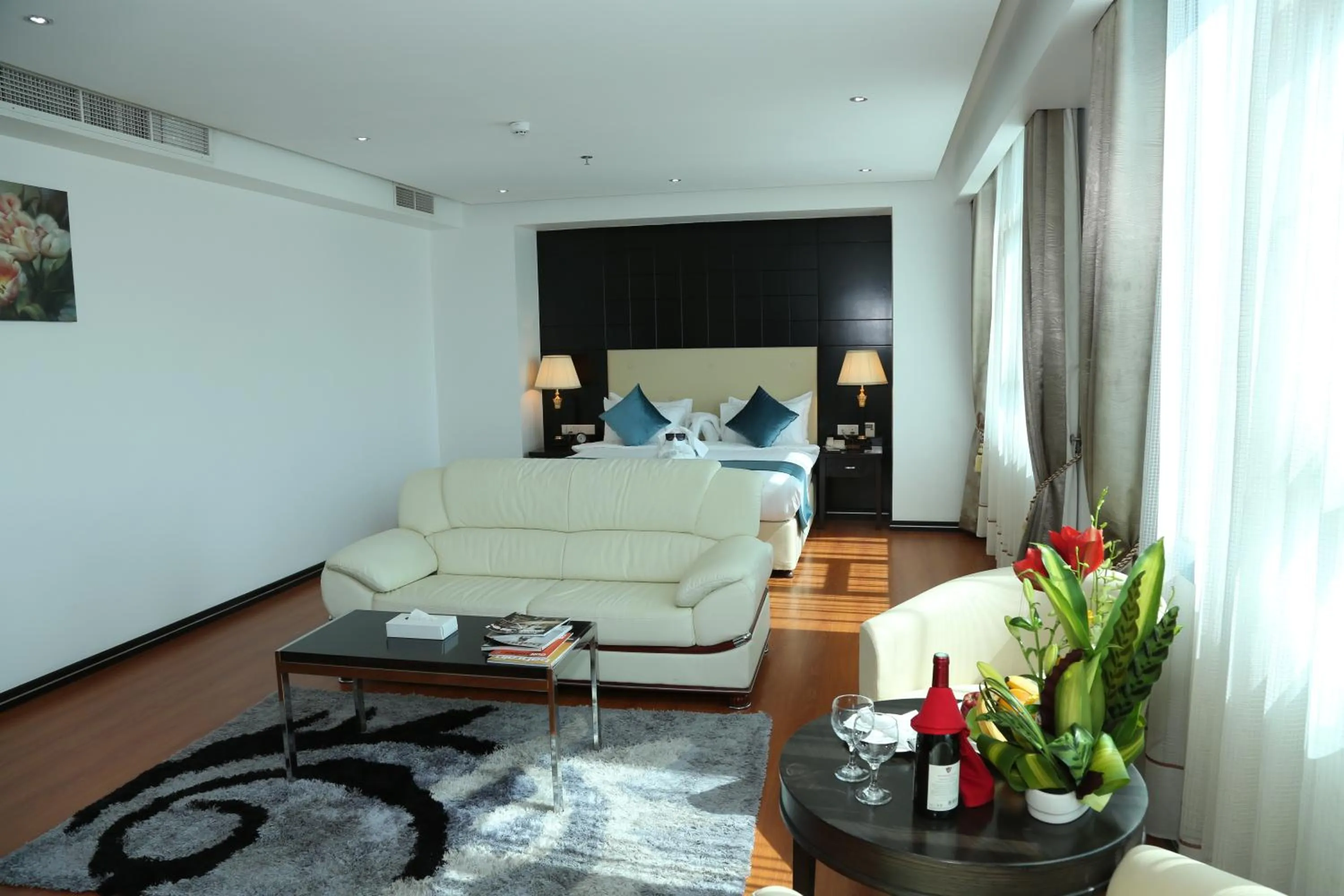 Living room in The Olive Hotel, Juffair