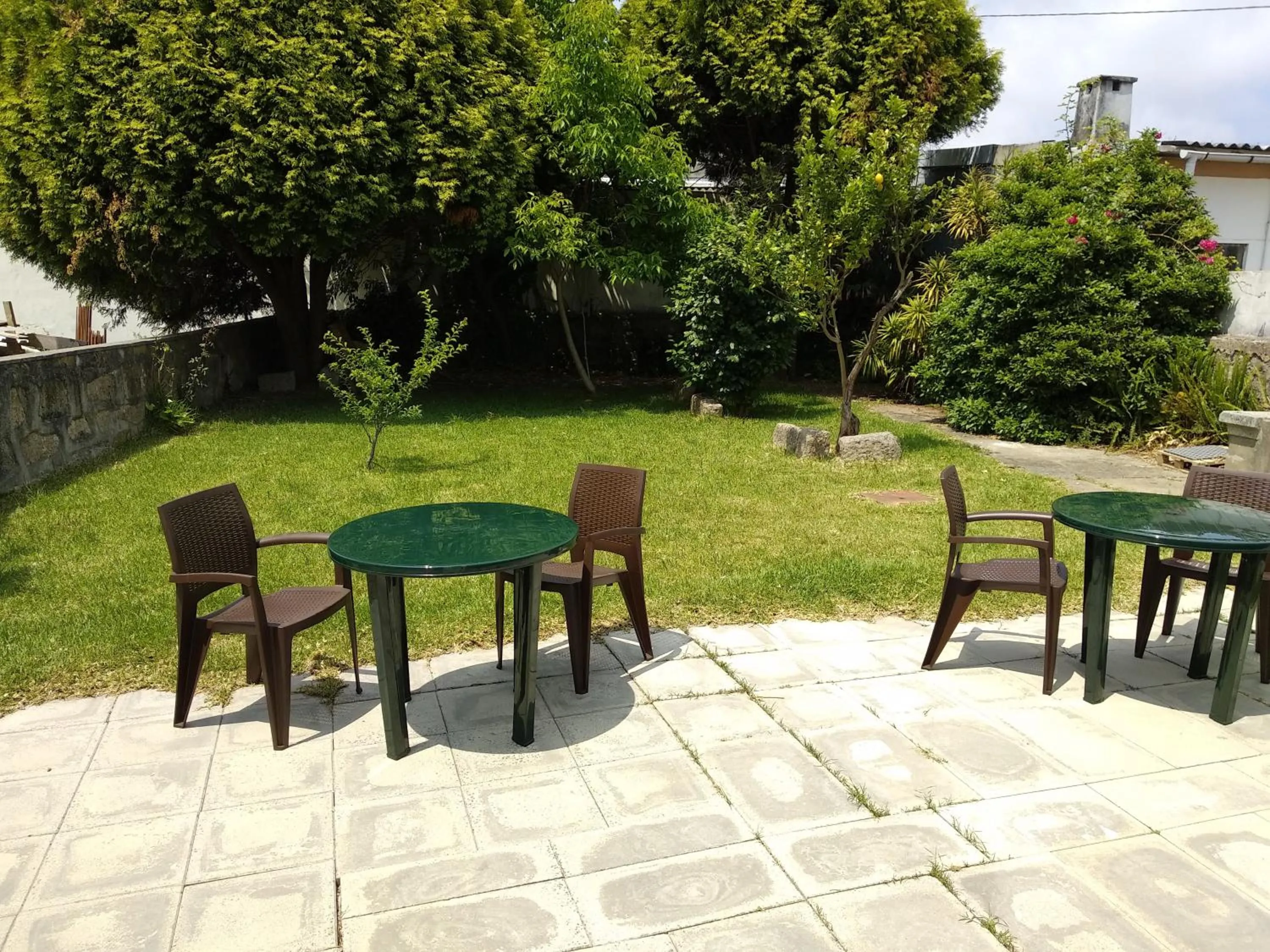 Garden view in AirPorto Hostel