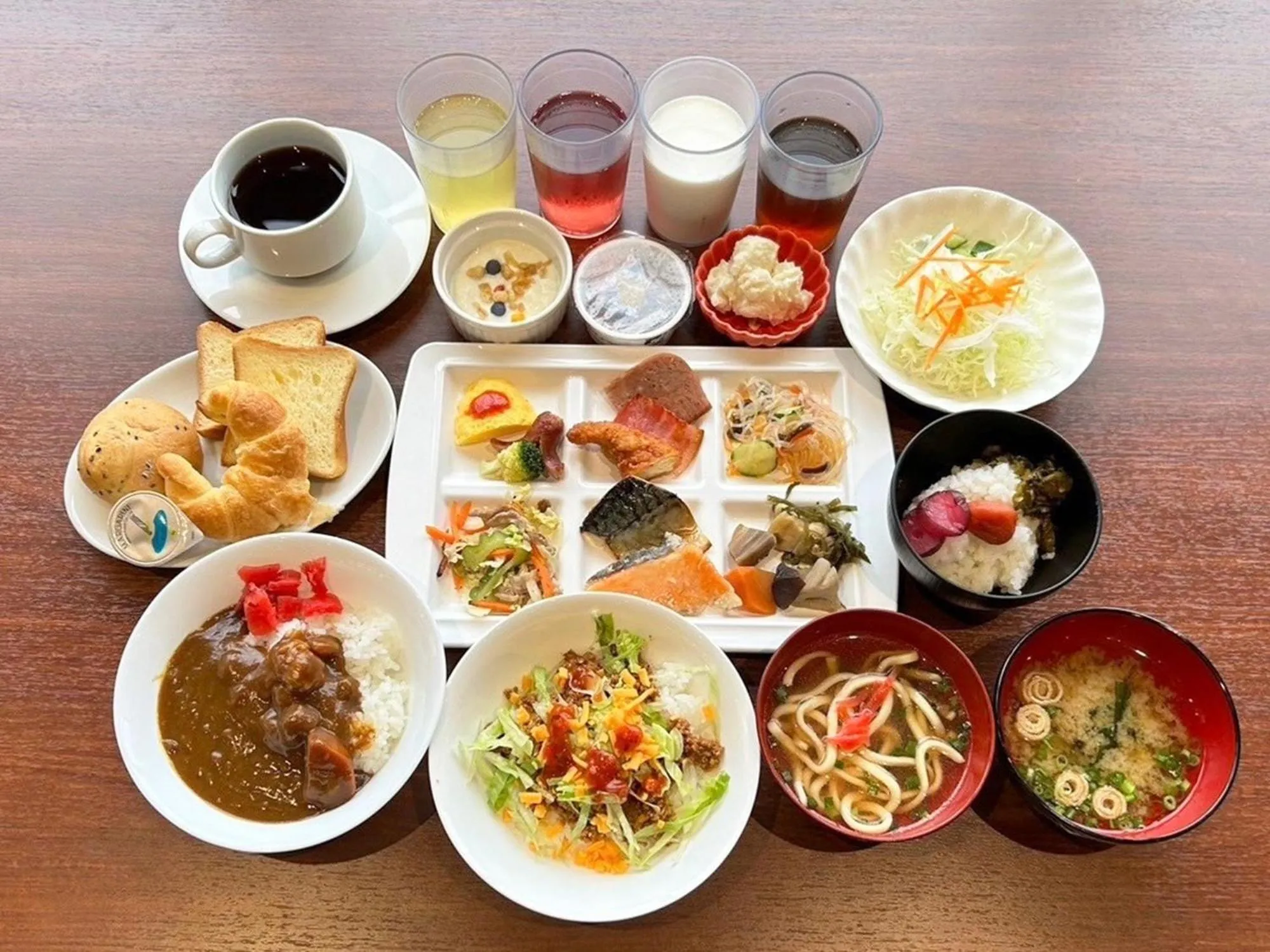 Buffet breakfast in Green Rich Hotel & Capsule Naha - Artificial hot spring Futamata Yunohana