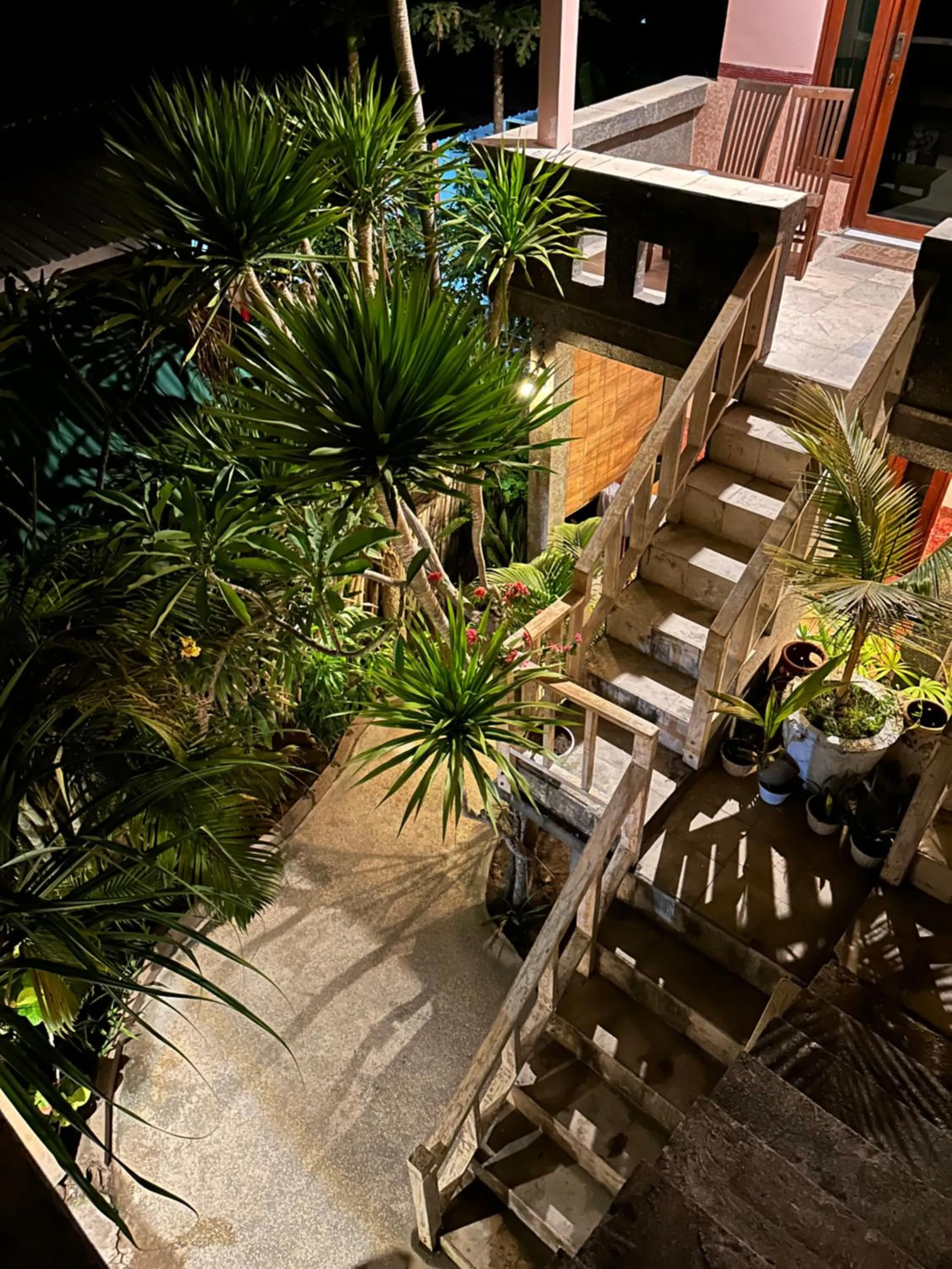 Garden view in James Bungalow